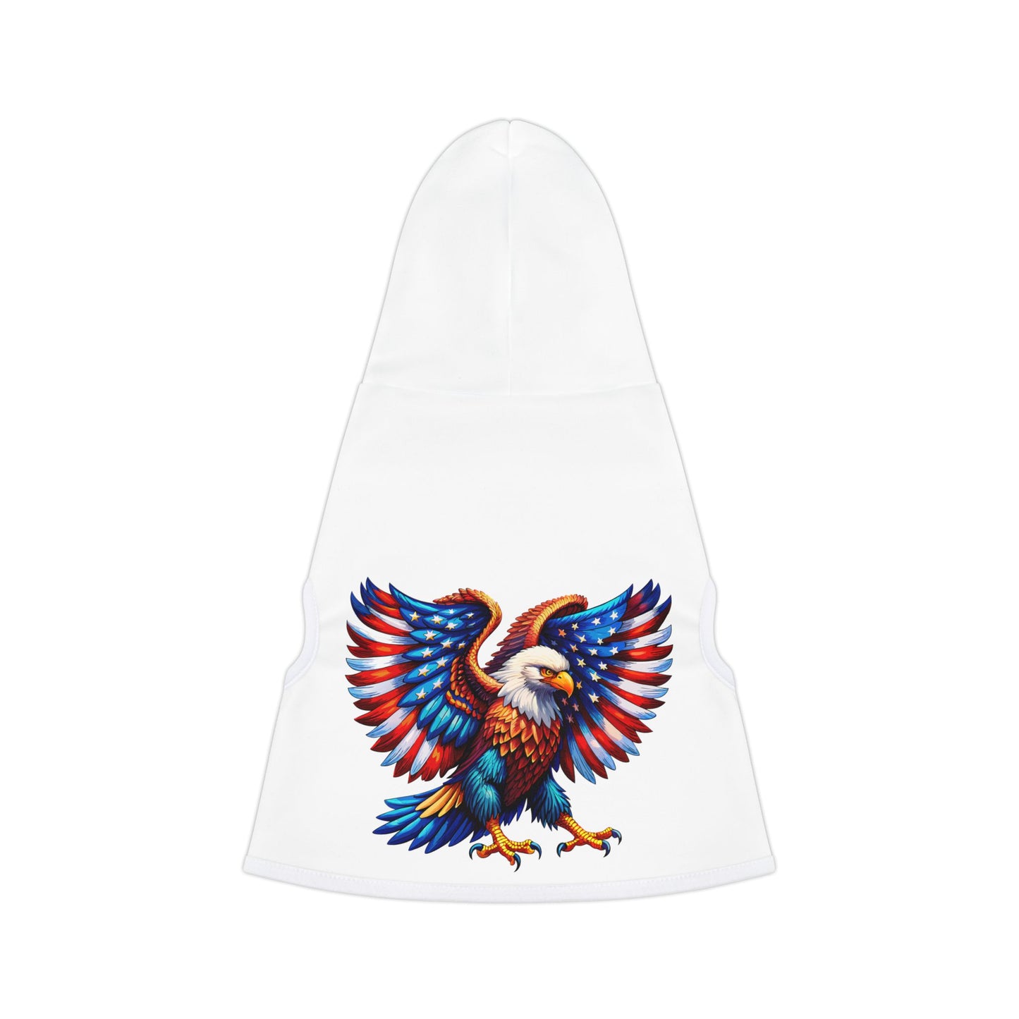 Princess Grace Patriotic Eagle Pet Hoodie Cozy Costume for Furry Friends