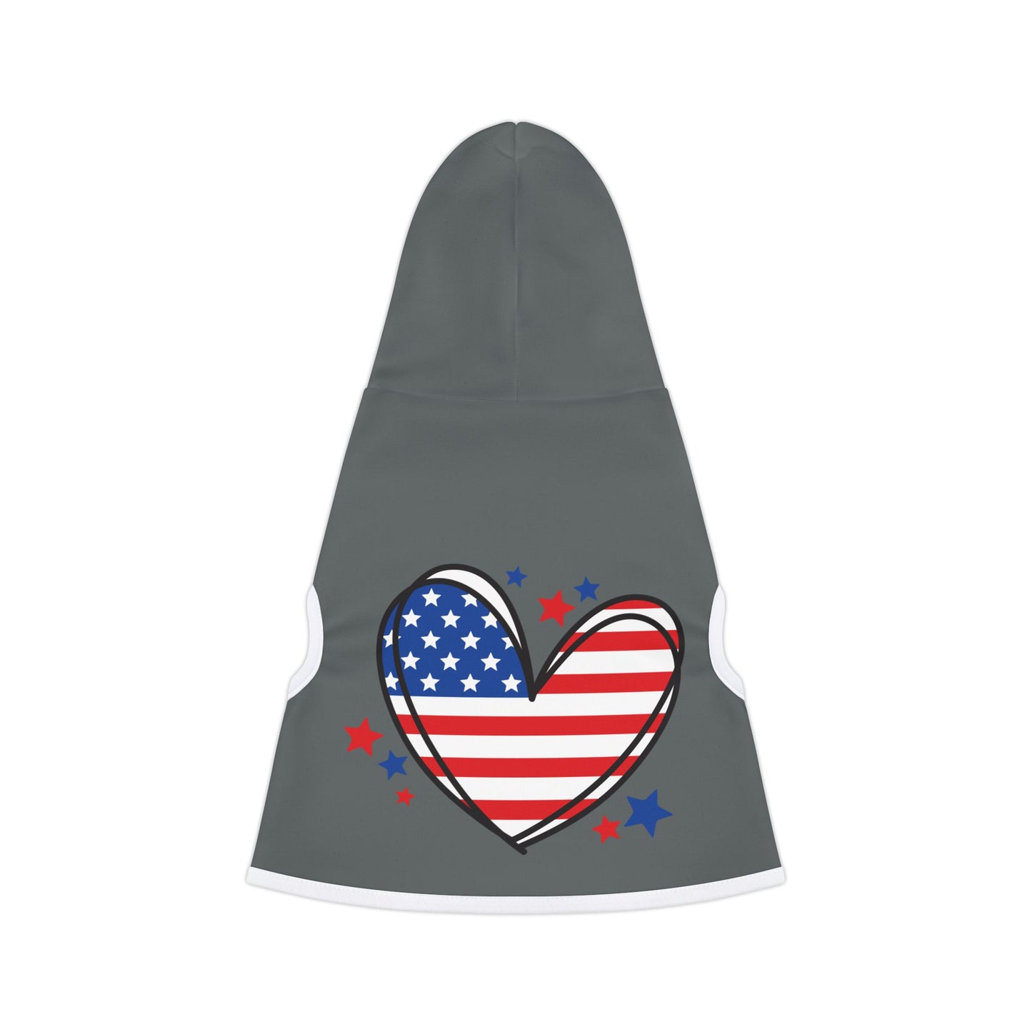 Princess Grace Patriotic Pet Hoodie Cozy Dog Apparel for Independence Day Celebrations
