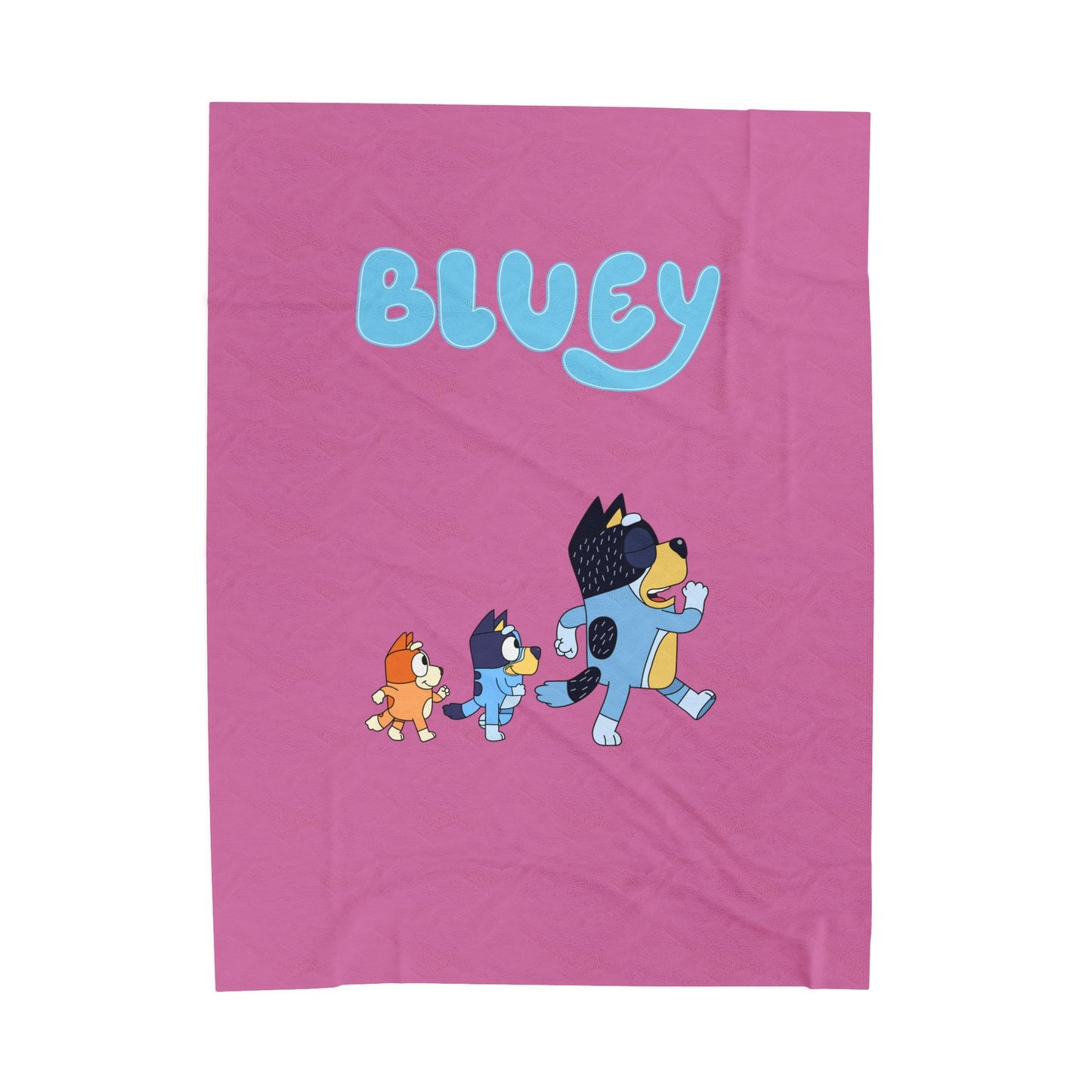 Princess Grace Cozy Bluey Plush Blanket for Kids Soft Velveteen Comfort