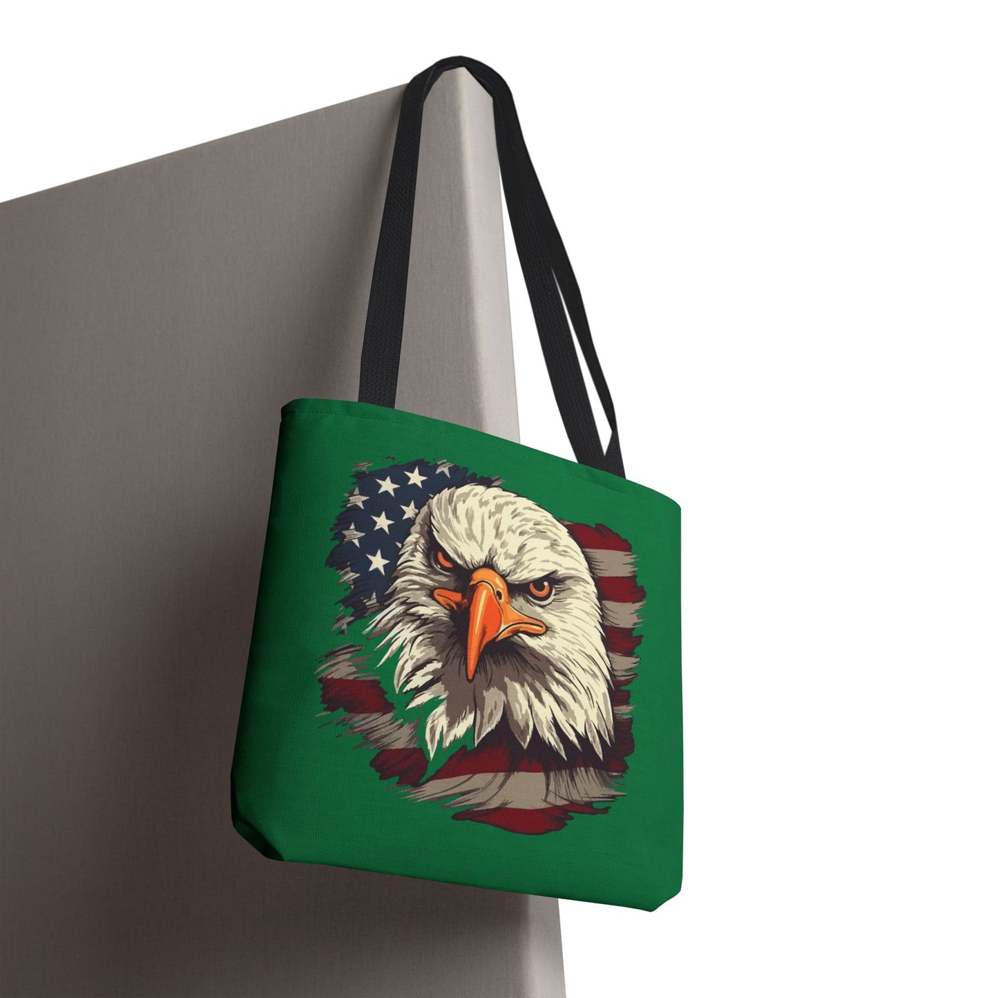 Patriotic Eagle Tote Bag American Flag Design
