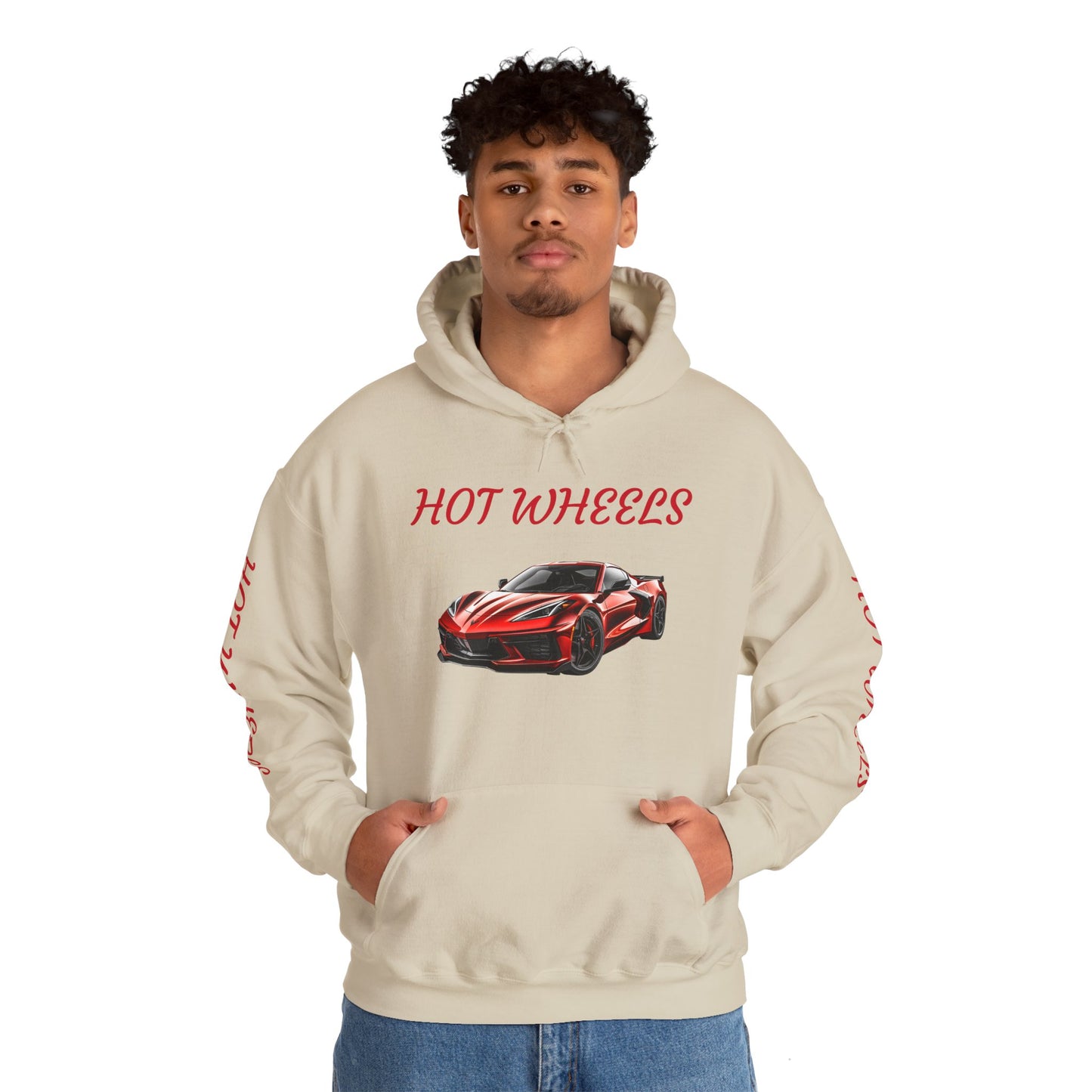 Princess Grace Hot Wheels Unisex Hooded Sweatshirt Stylish Car Graphic Sweatshirt for Car Enthusiasts