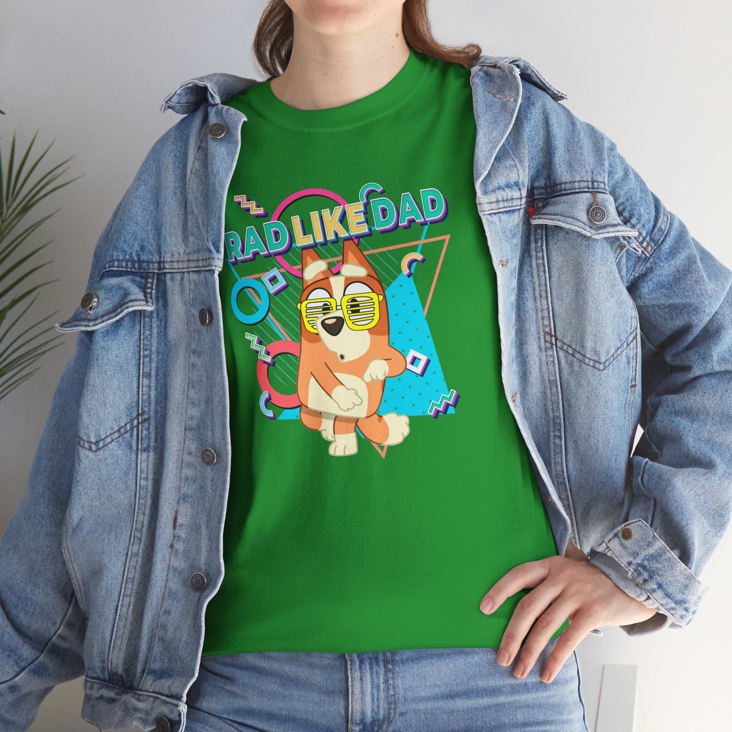 Princess Grace Bluer Rad Like Dad Fun Unisex Heavy Cotton Tee Graphic Tee for Everyday Wear and Gifts