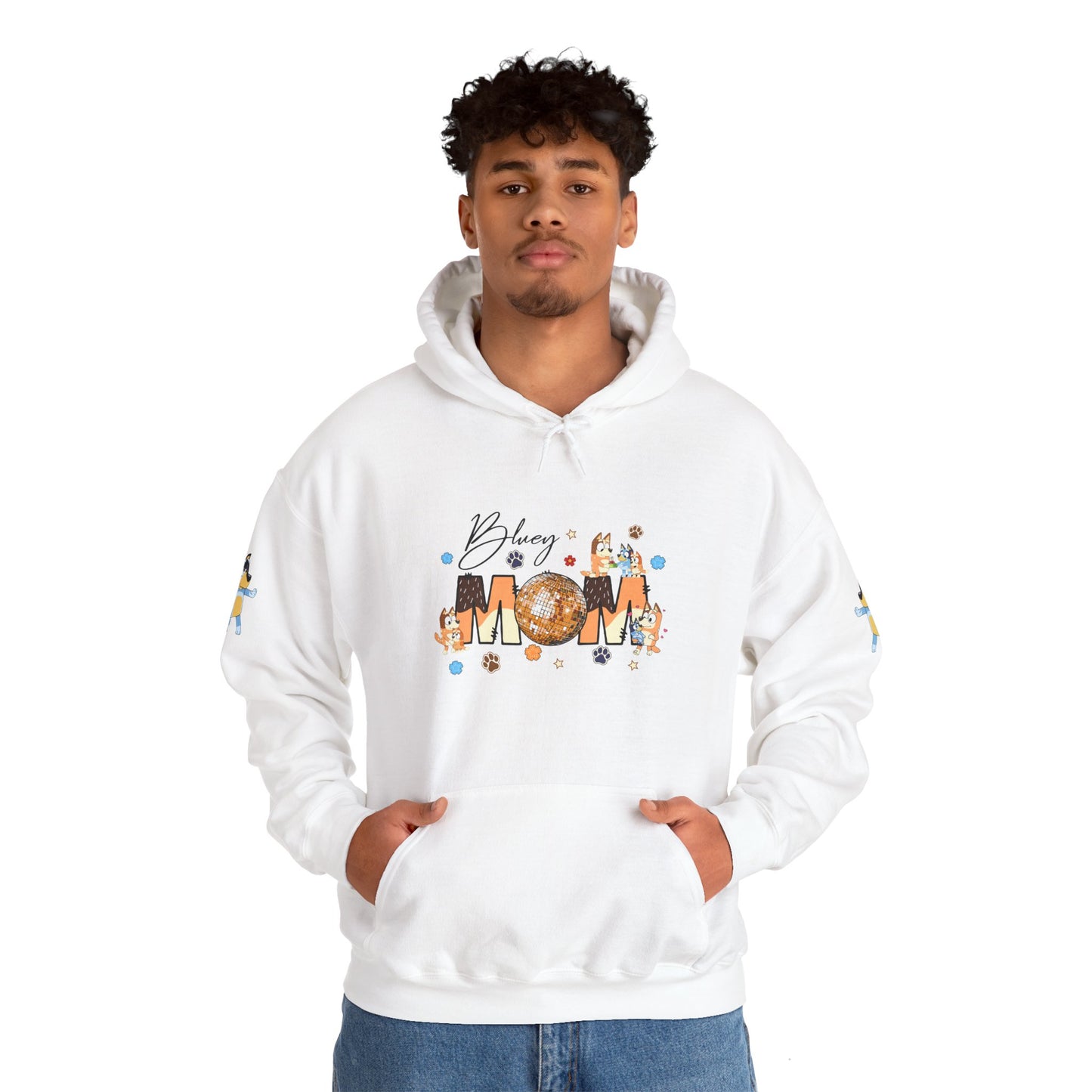 Princess Grace Bluey Blissful Mom Unisex Heavy Blend Hoodie Celebrate Motherhood with Style