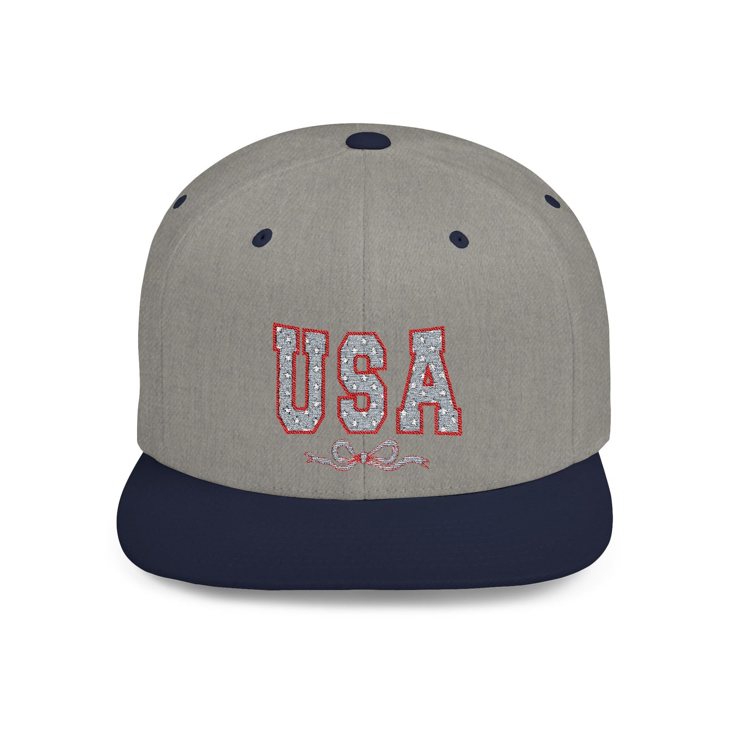 Princess Grace USA Glitter Flat Bill Snapback Hat Trendy and Stylish