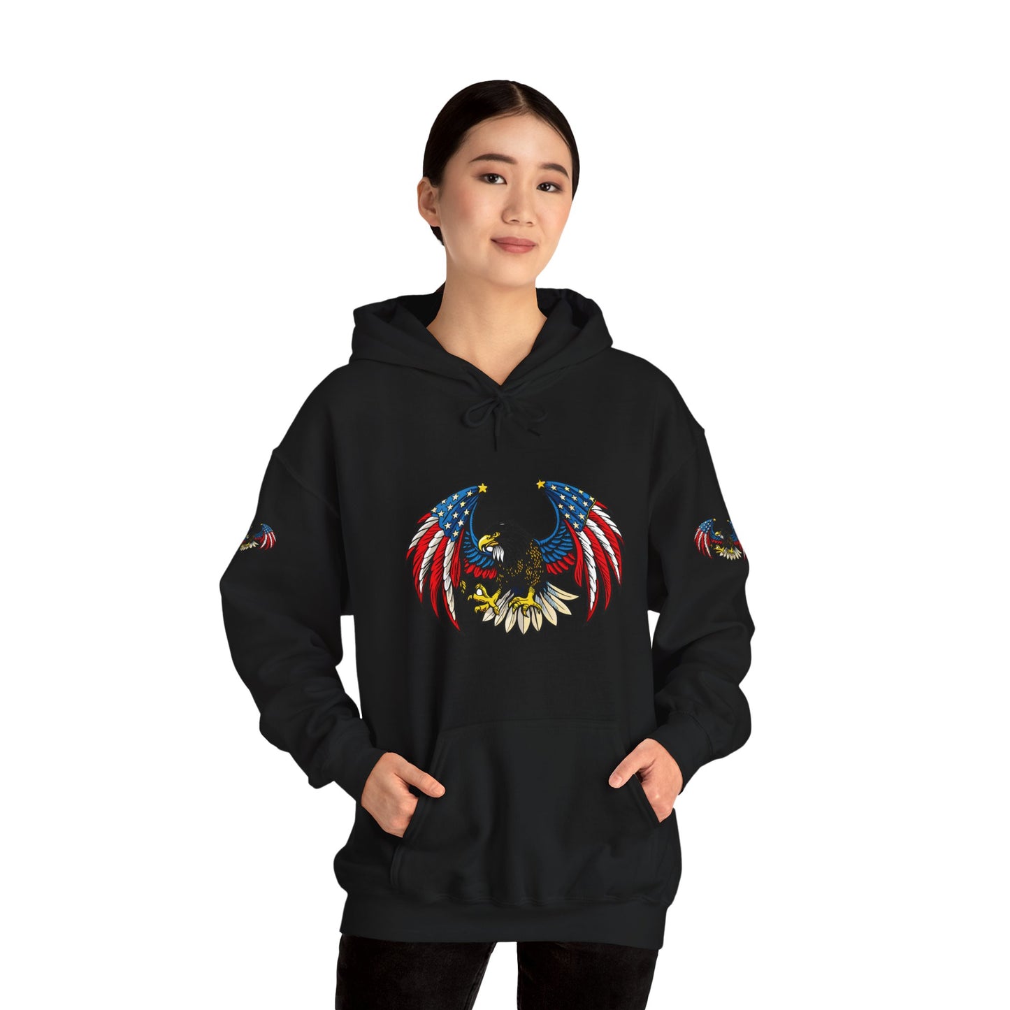 Princess Grace American Eagle Emblem Patriotic Unisex Hoodie
