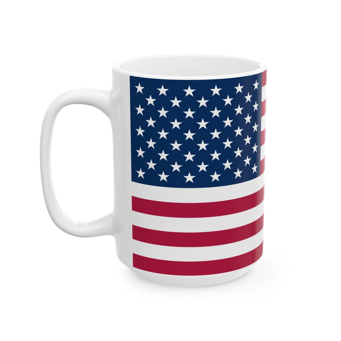 Princess Grace American Flag Ceramic Mug Perfect for Patriotism, 11oz & 15oz Sizes