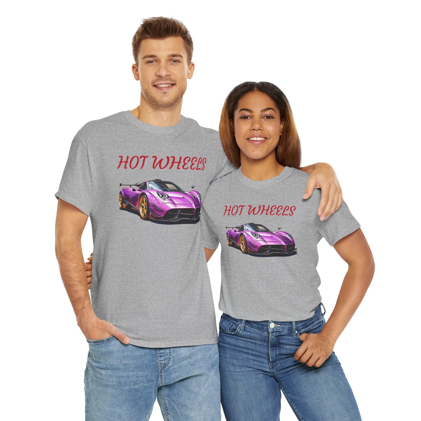 Princess Grace Hot Wheels Unisex Heavy Cotton Tee Retro Car Graphic T-Shirt for Auto Enthusiasts