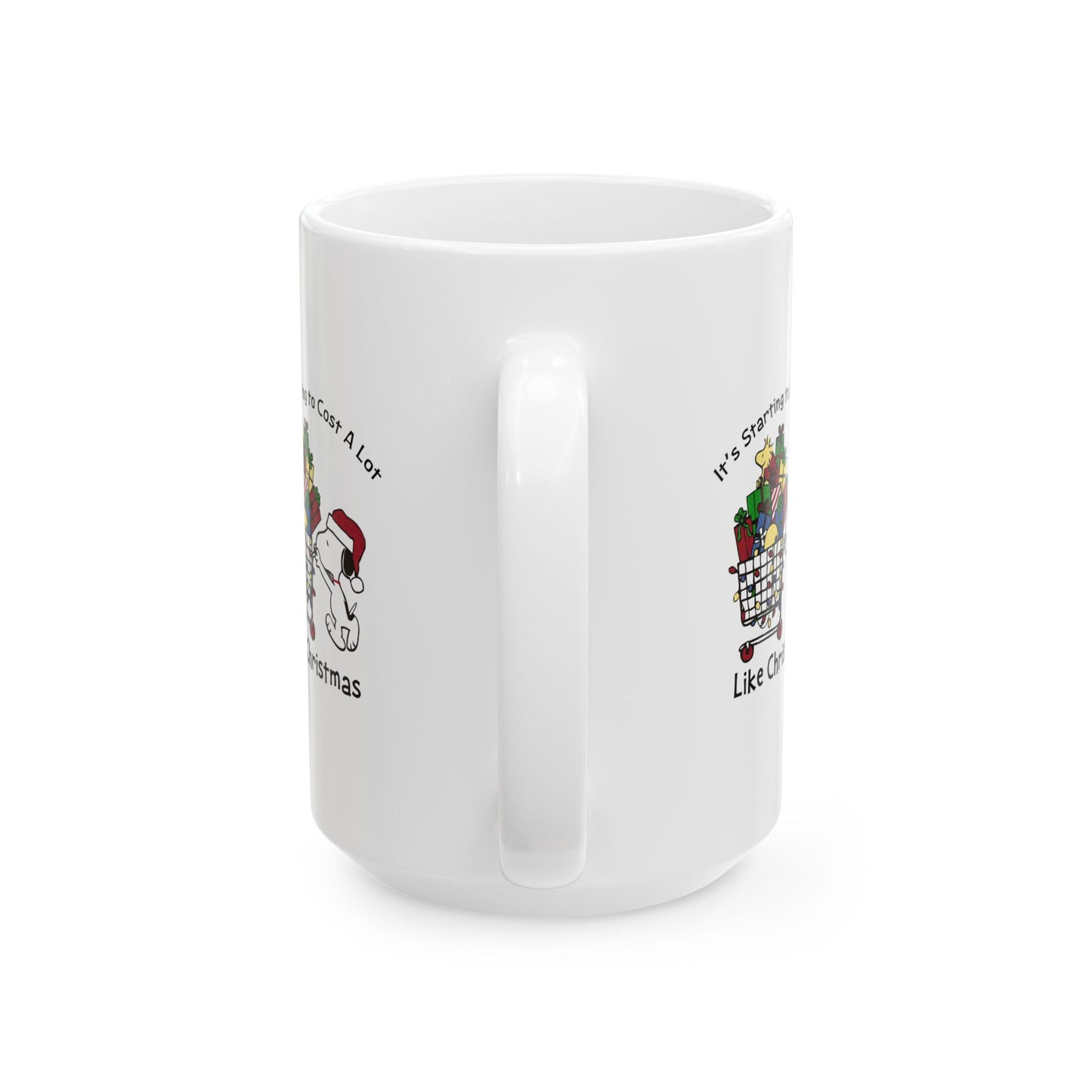 Princess Grace Snoopy Christmas Ceramic Mug Holiday Gift for Dog Lovers