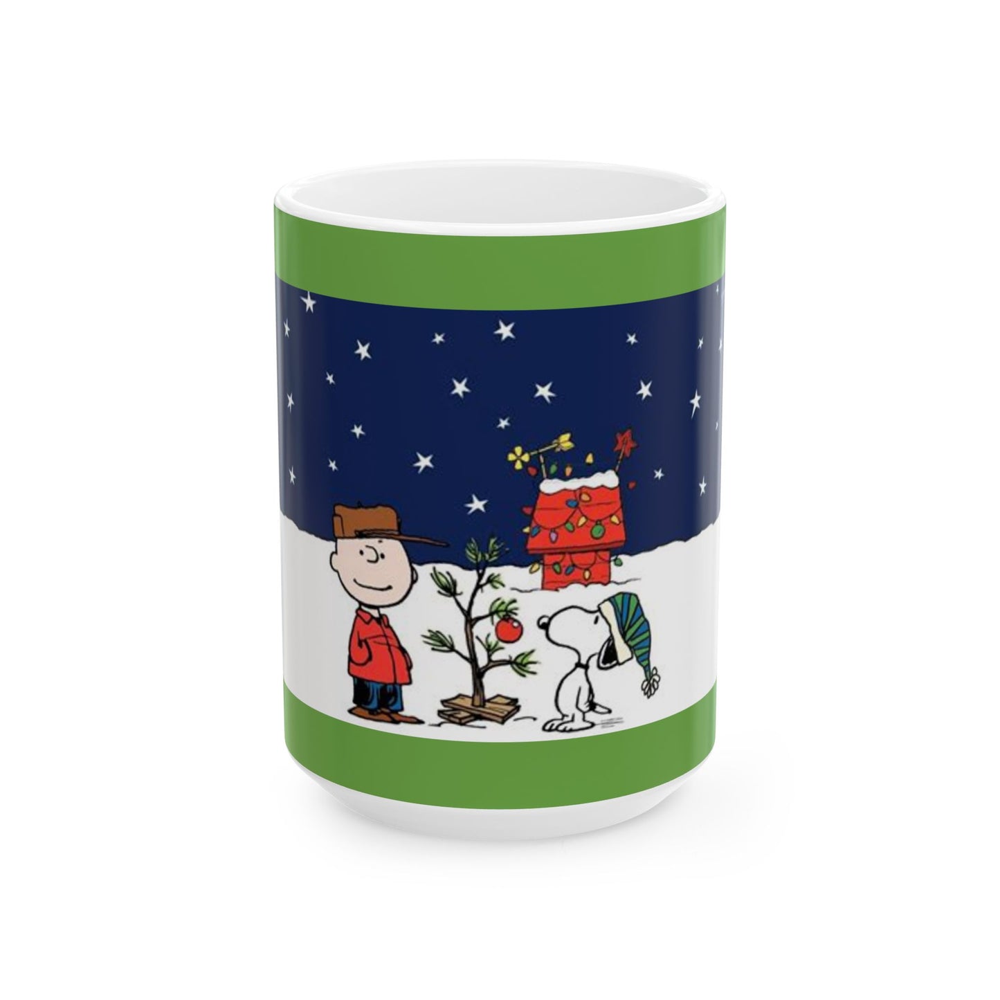 Princess Grace Whimsical Holiday Ceramic Mug Snoopy and Friends Christmas Design Perfect Gift for Festive Cheer
