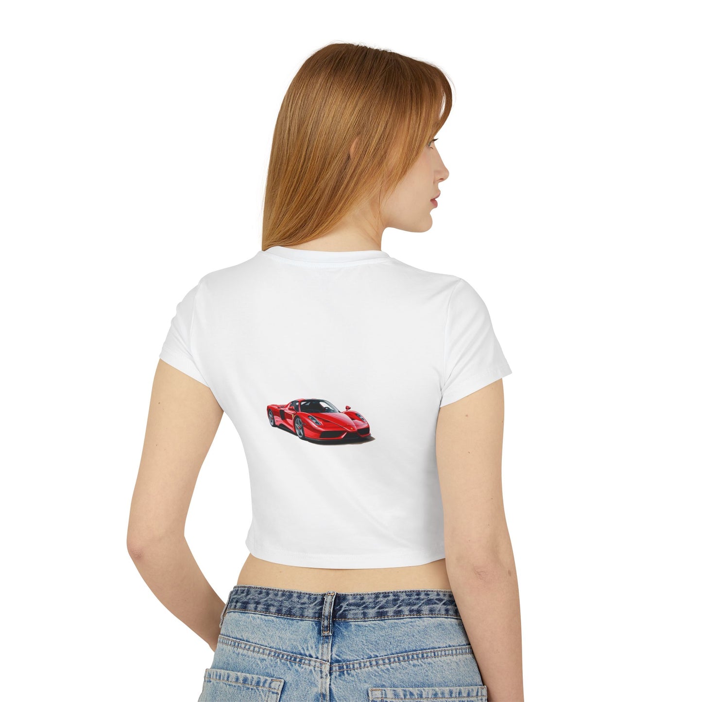 Princess Grace Hot Wheels Women's Baby Tee Fun & Trendy Car Graphic Top
