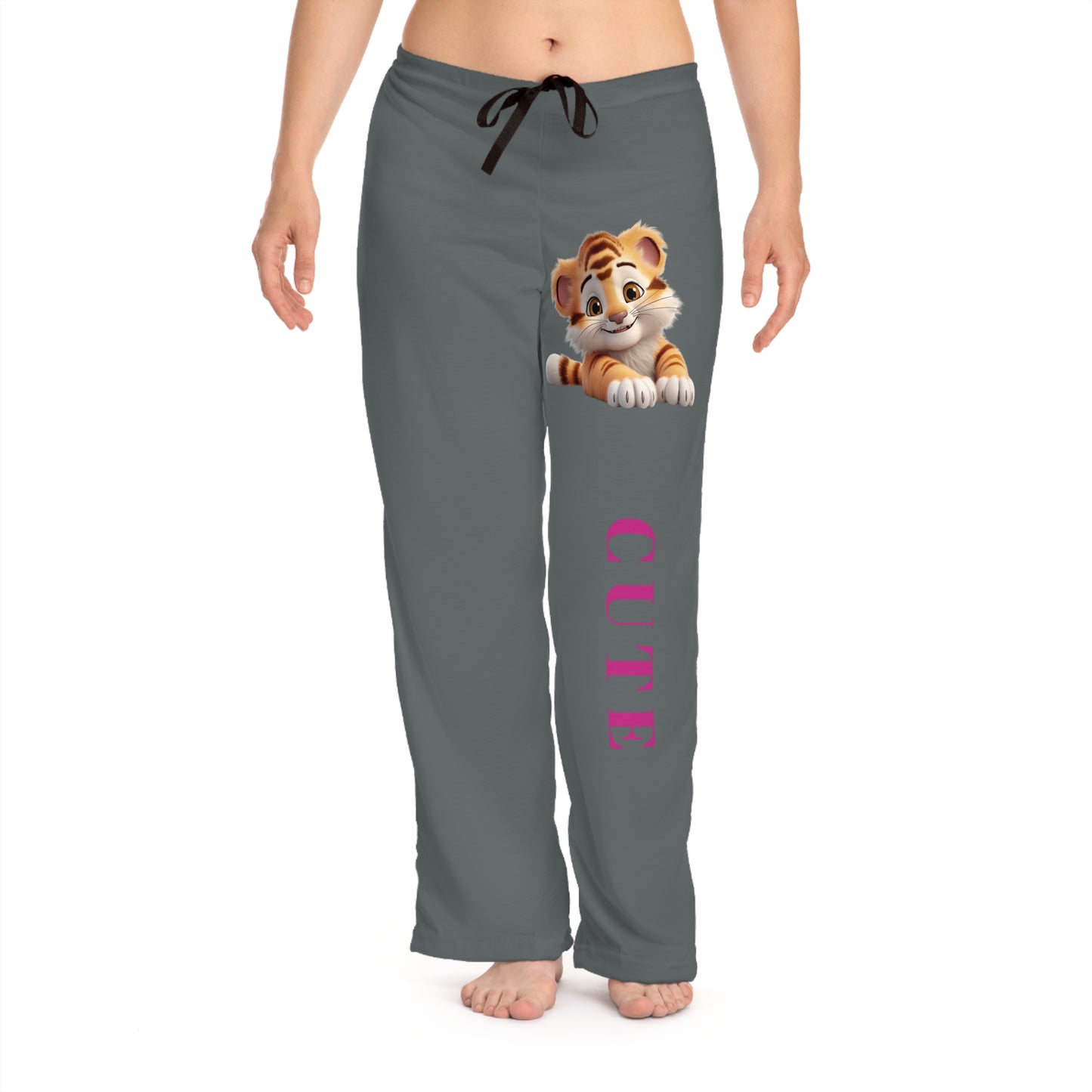Princess Grace Cute Tiger Women's Pajama Pants for Cozy Nights