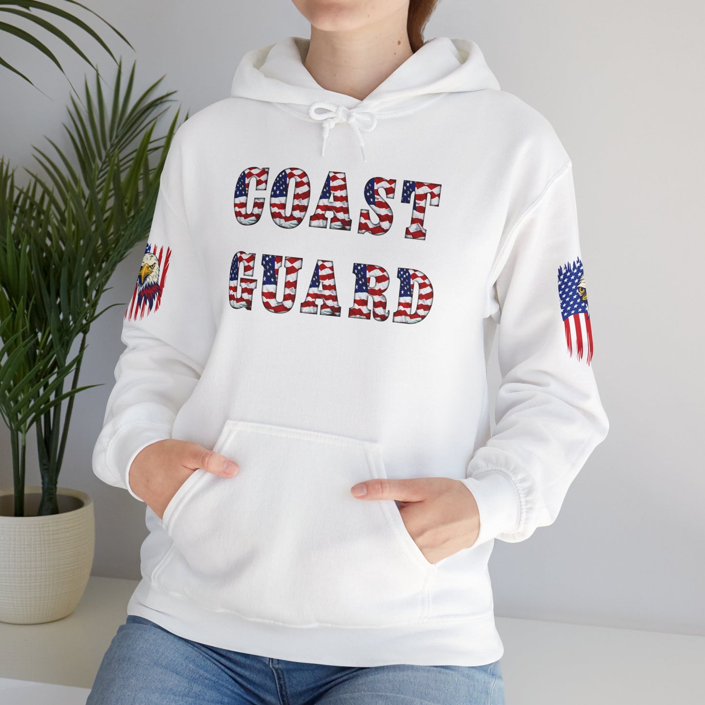 Princess Grace Patriotic Coast Guard Sweatshirt Unisex Heavy Blend Hoodie