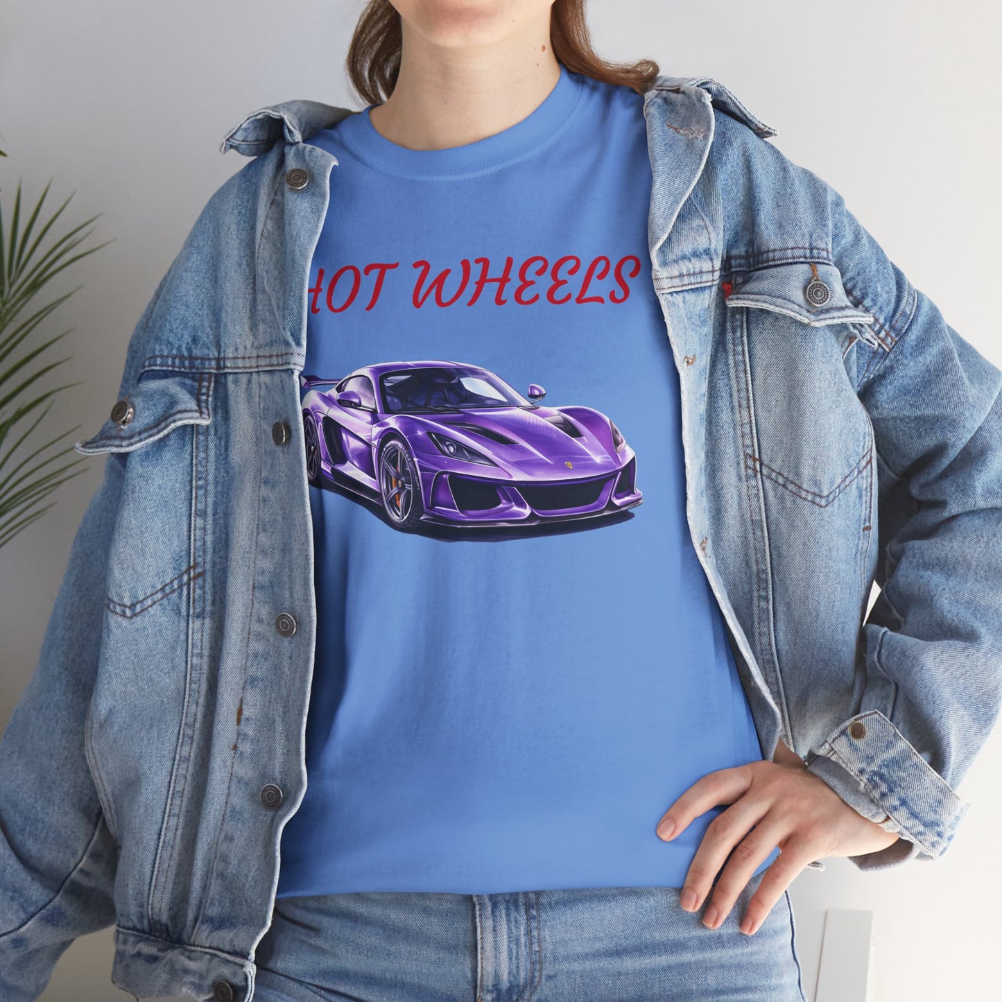 Princess Grace Hot Wheels Graphic Unisex Heavy Cotton Tee Perfect for Car Enthusiasts