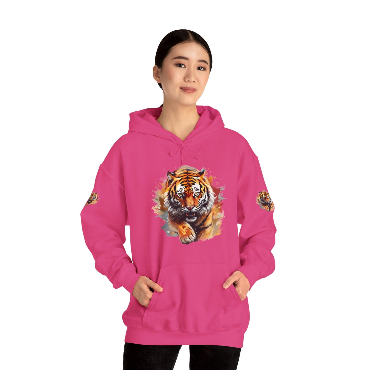 Princess Grace Fierce Tiger Graphic Unisex Heavy Blend Hoodie