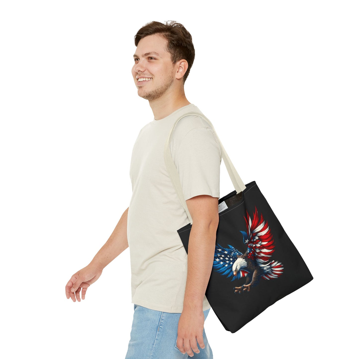 Princess Grace Patriotic Eagle Tote Bag Bold American Spirit Design