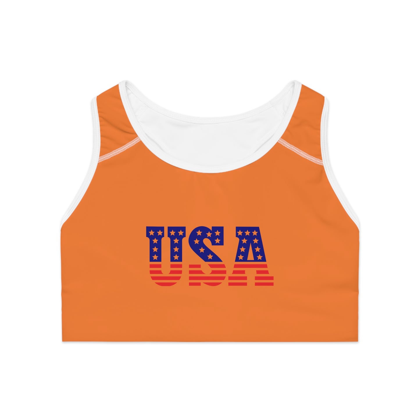 Princess Grace USA Patriotic Sports Bra Comfortable Fitness Wear for Active Lifestyles