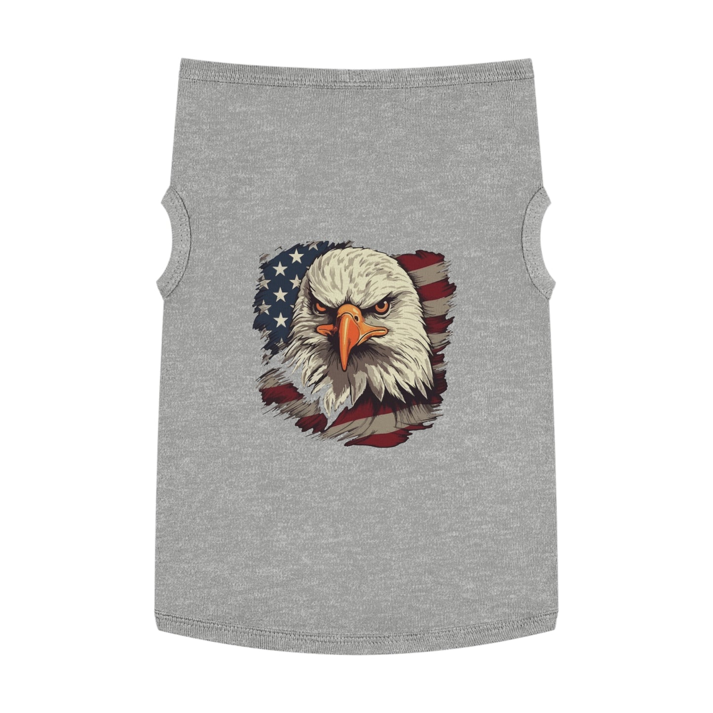 Princess Grace Patriotic Eagle Pet Tank Top USA Flag Design