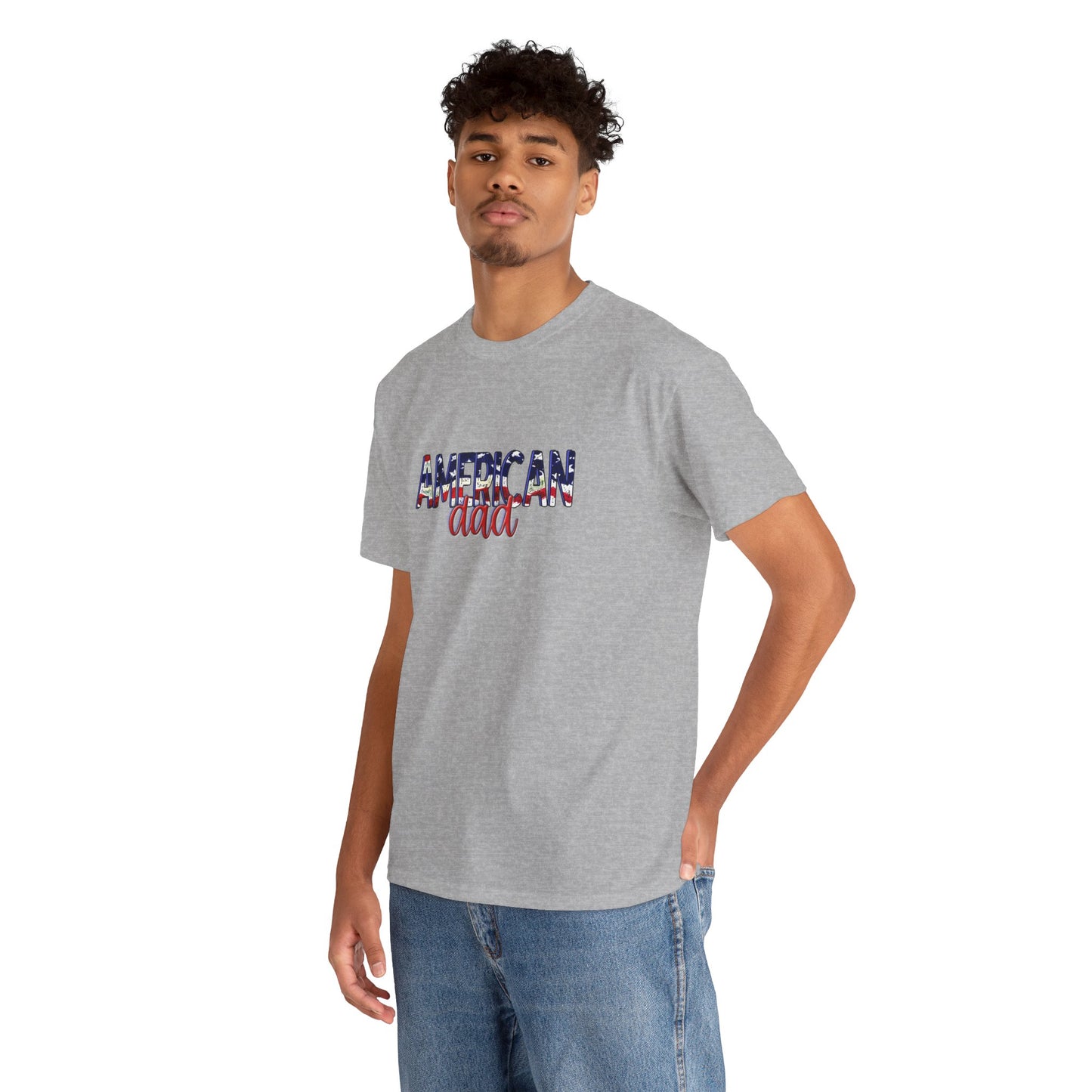 Princess Grace Patriotic American Dad Tee Unisex Heavy Cotton T-Shirt