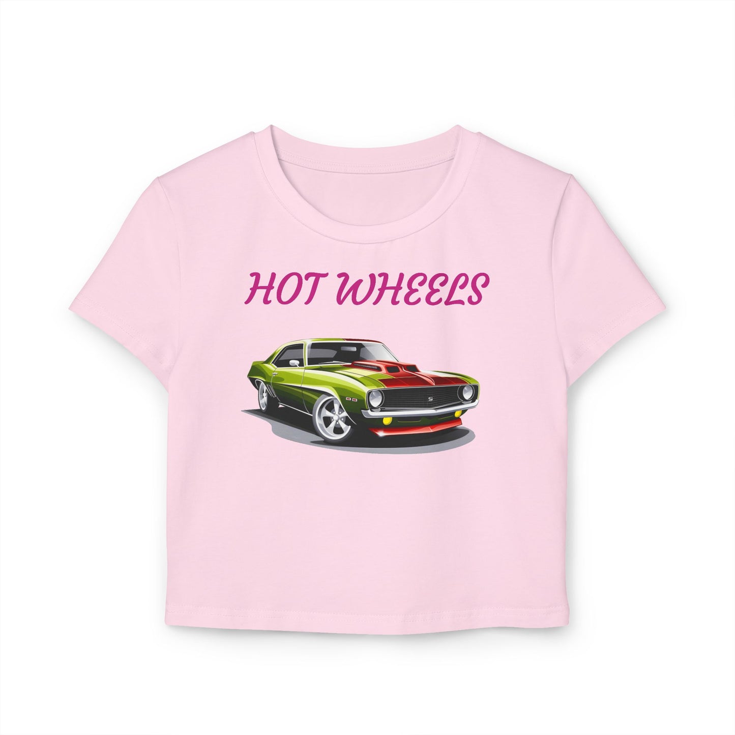Princess Grace Hot Wheels Graphic Baby Tee for Women Stylish Retro Car Tee Perfect for Car Lovers & Everyday Wear