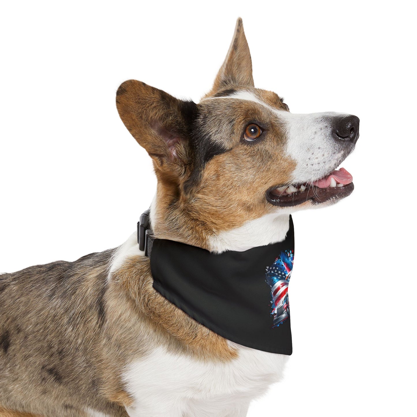Princess Grace Patriotic Pet Bandana Collar USA Flag Design for Dogs