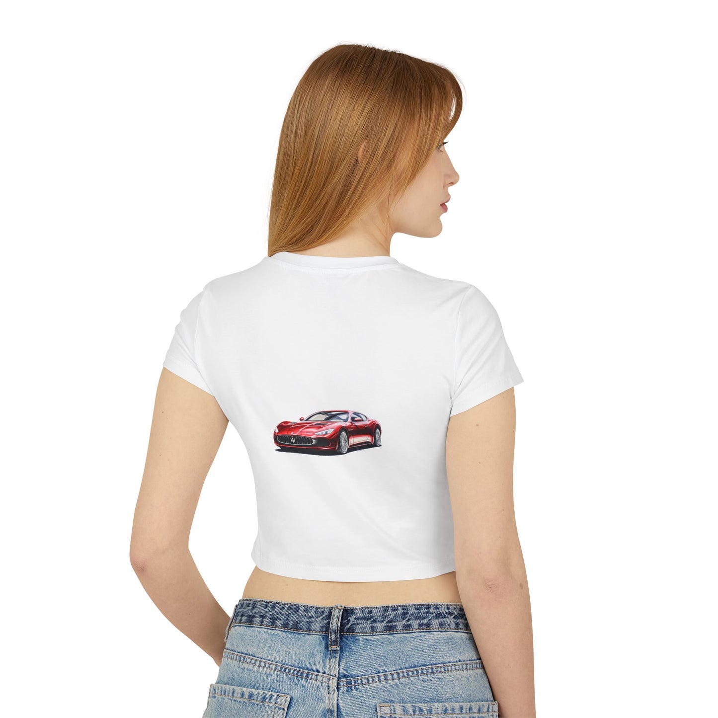 Princess Grace Hot Wheels Women's Baby Tee Sporty Graphic T-Shirt for Car Enthusiasts