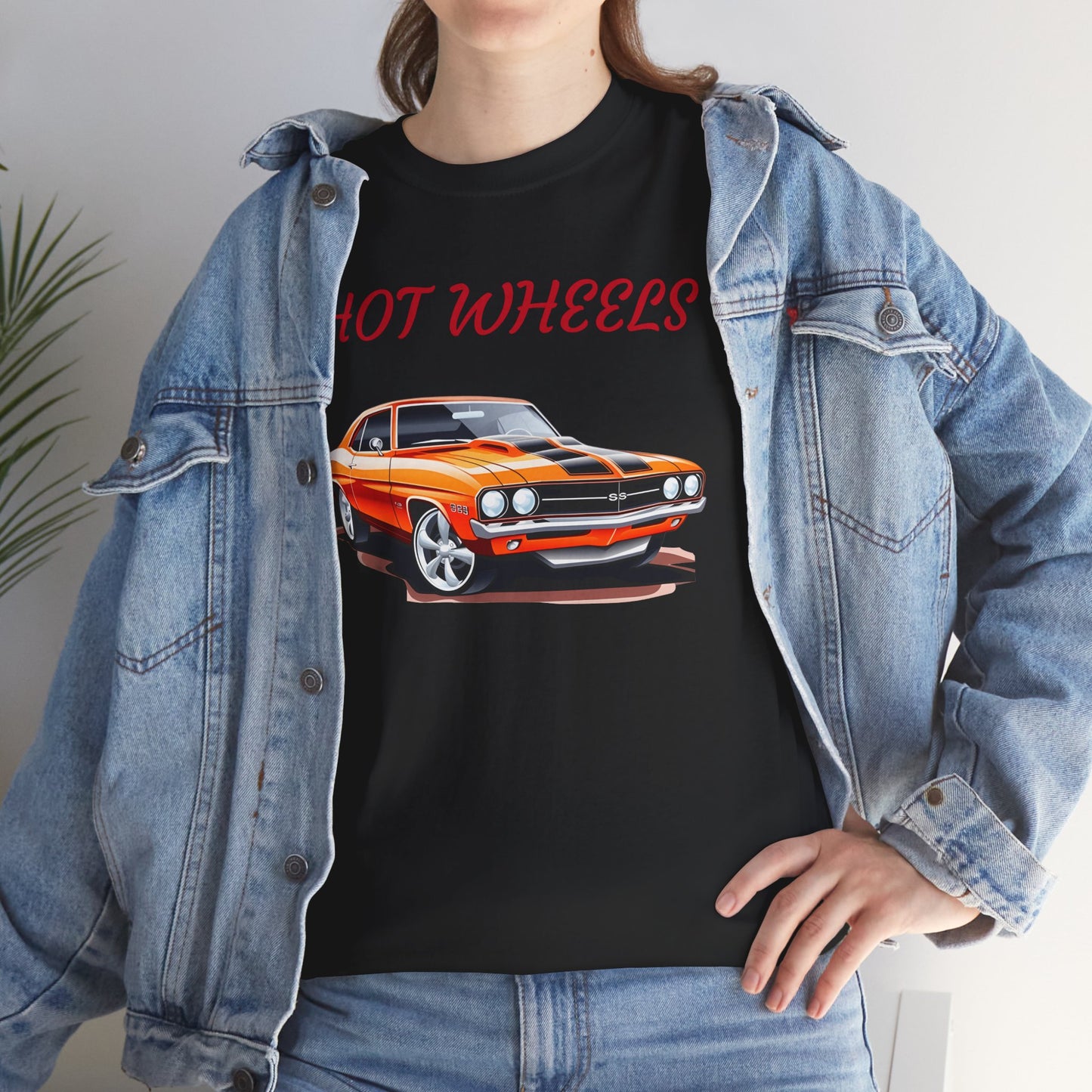 Princess Grace Retro Hot Wheels Unisex Heavy Cotton Tee Classic Car Graphic T-Shirt