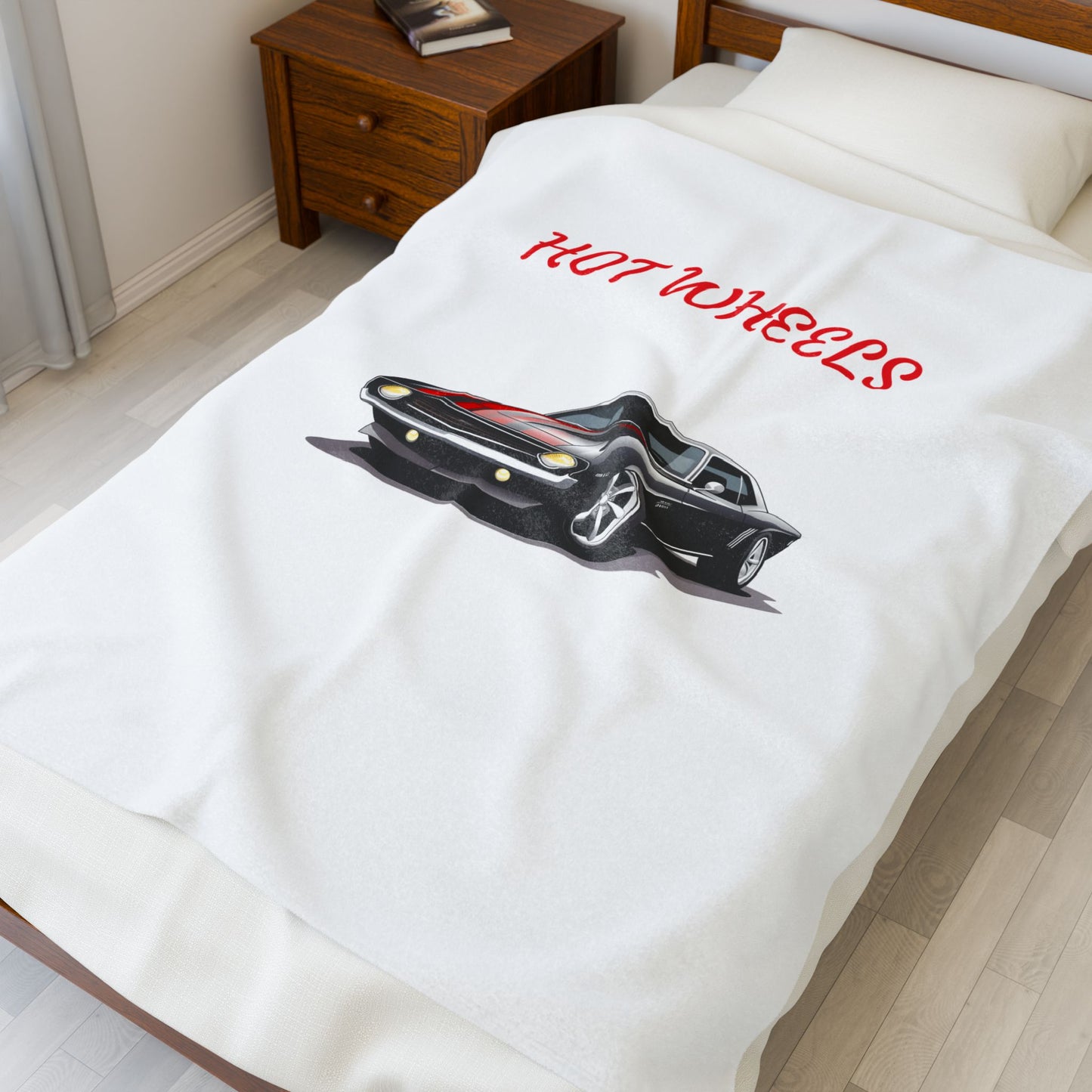 Princess Grace Hot Wheels Velveteen Plush Blanket for Car Enthusiasts