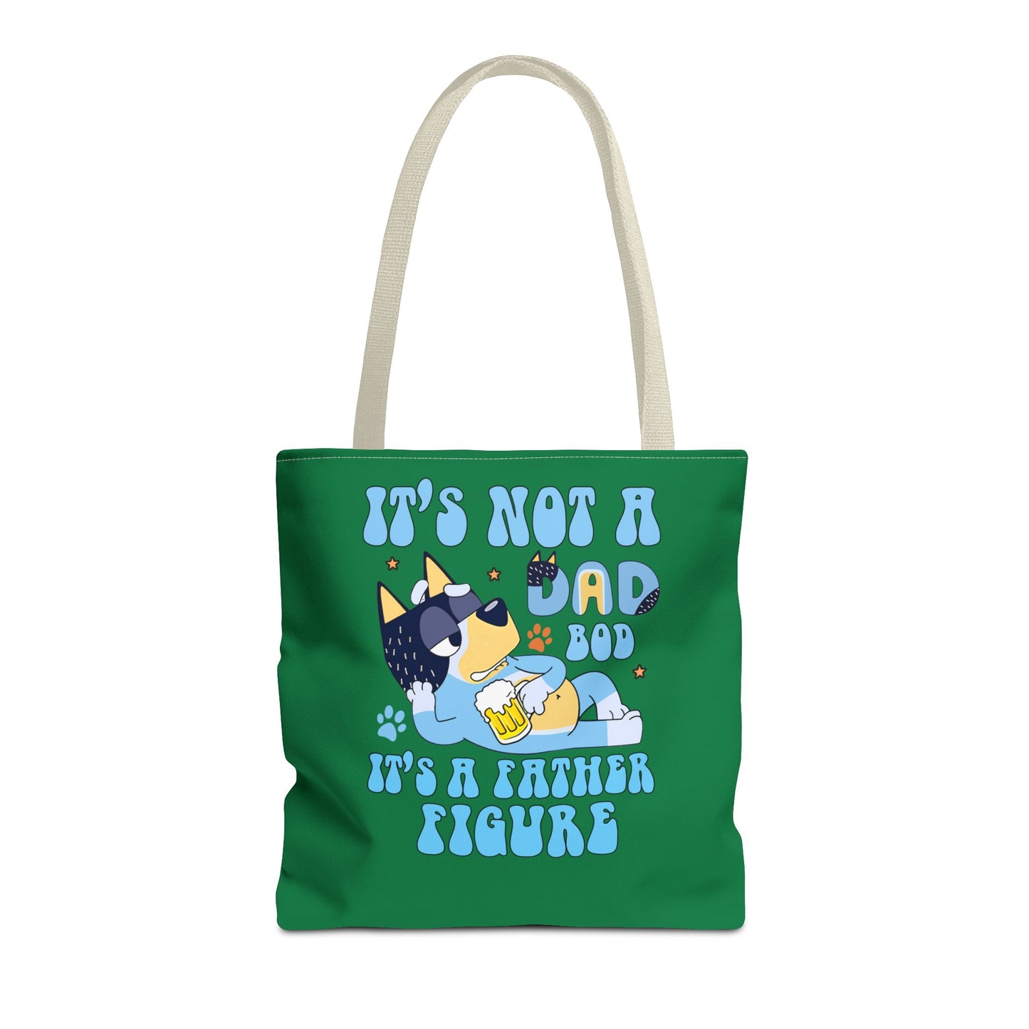 Princess Grace Funny Dad Tote Bag "It's Not a Dad Bod, It's a Father Figure"