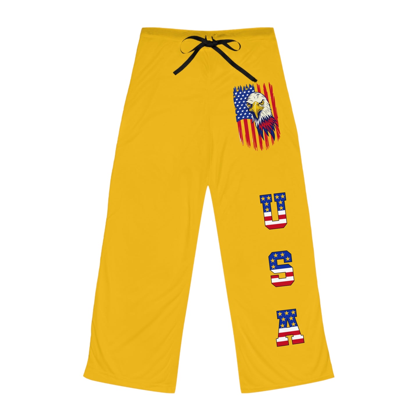 Princess Grace Patriotic Pajama Pants with USA Eagle Design