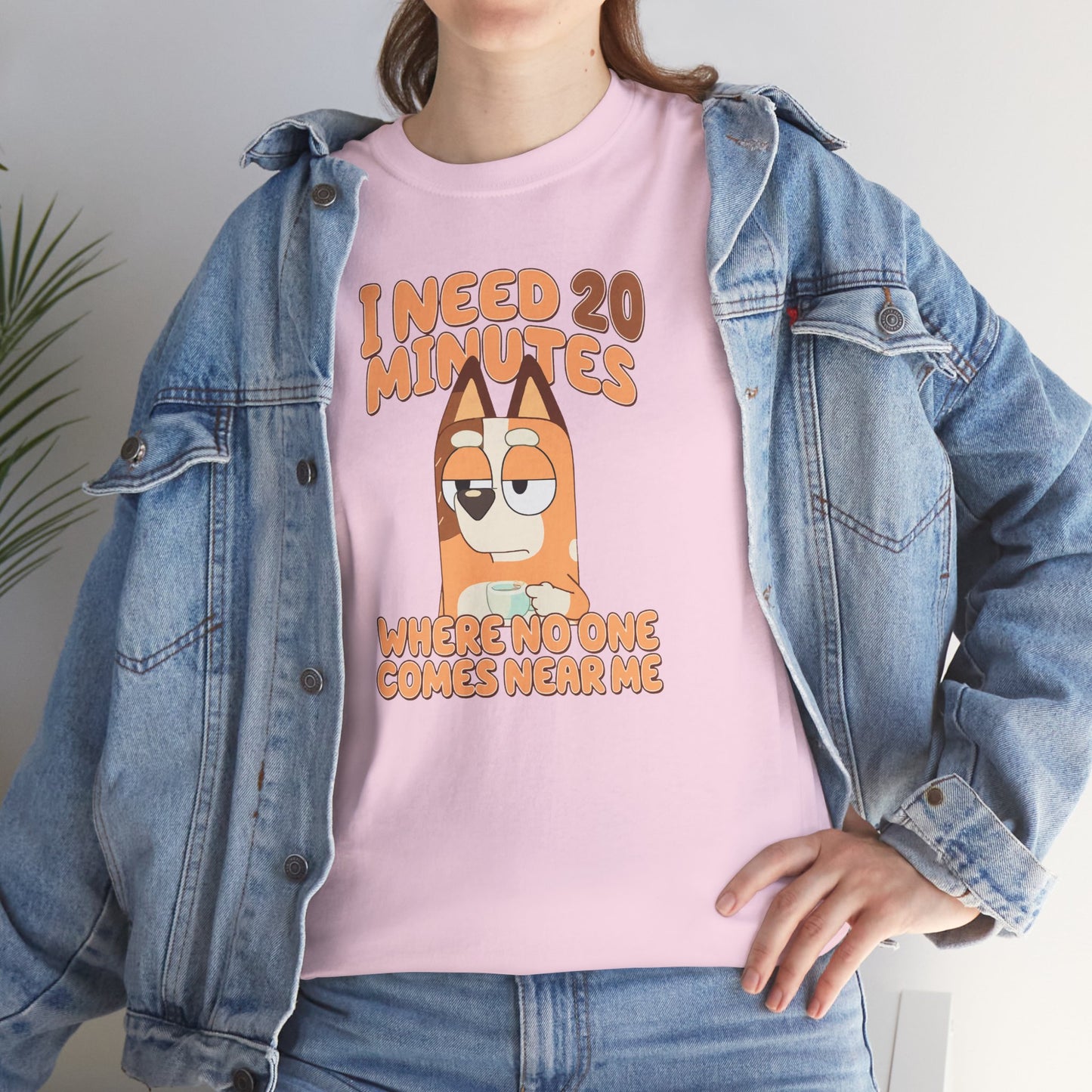 Princess Grace Bluey Funny Graphic Tee "I Need 20 Minutes"