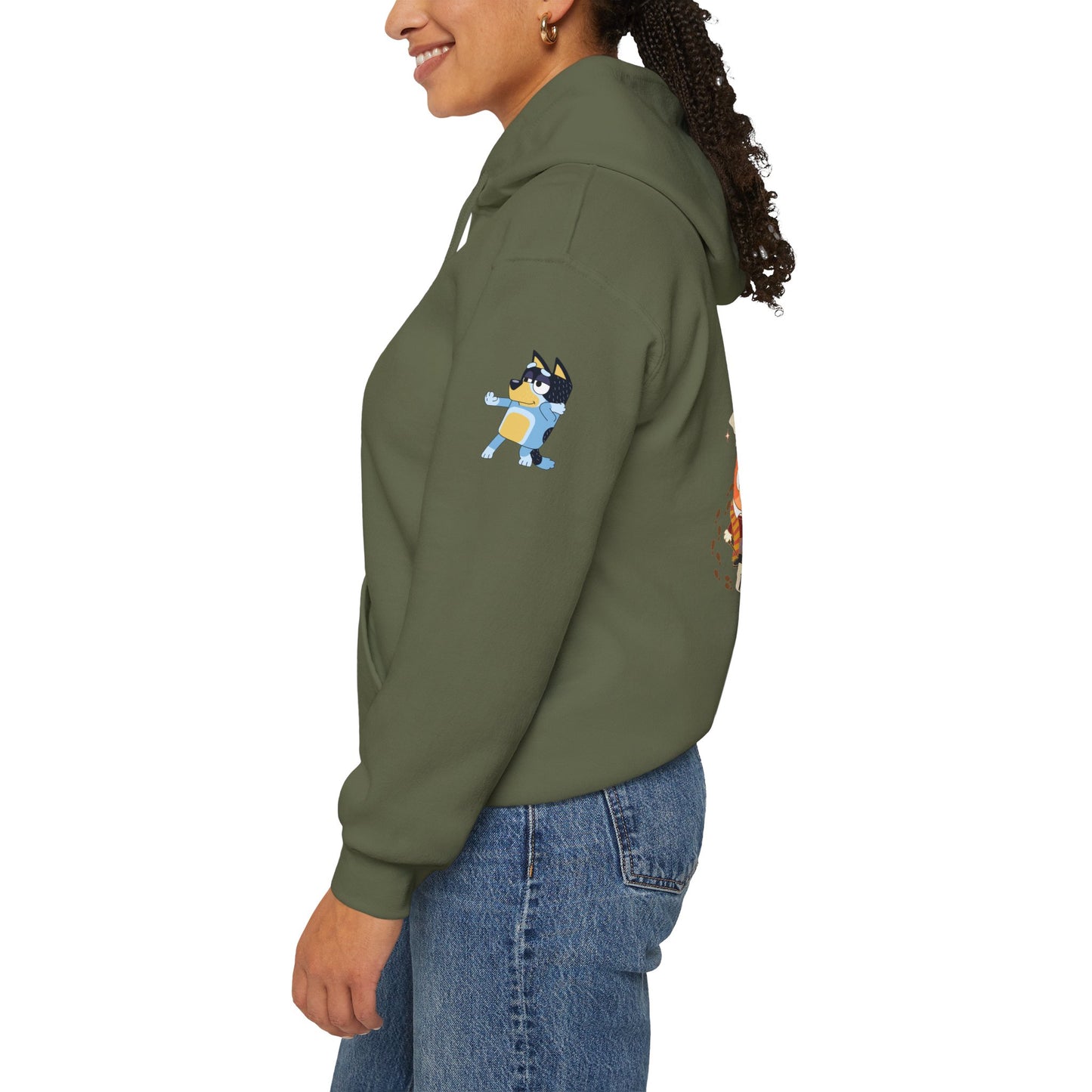 Princess Grace Bluey I Sincerely Sweet! Unisex Heavy Blend Hooded Sweatshirt for Fun Loving Fans