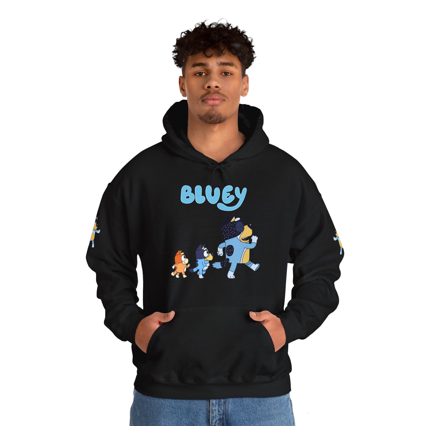 Princess Grace Bluey Unisex Hoodie Cozy Cartoon Sweatshirt for Kids & Adults