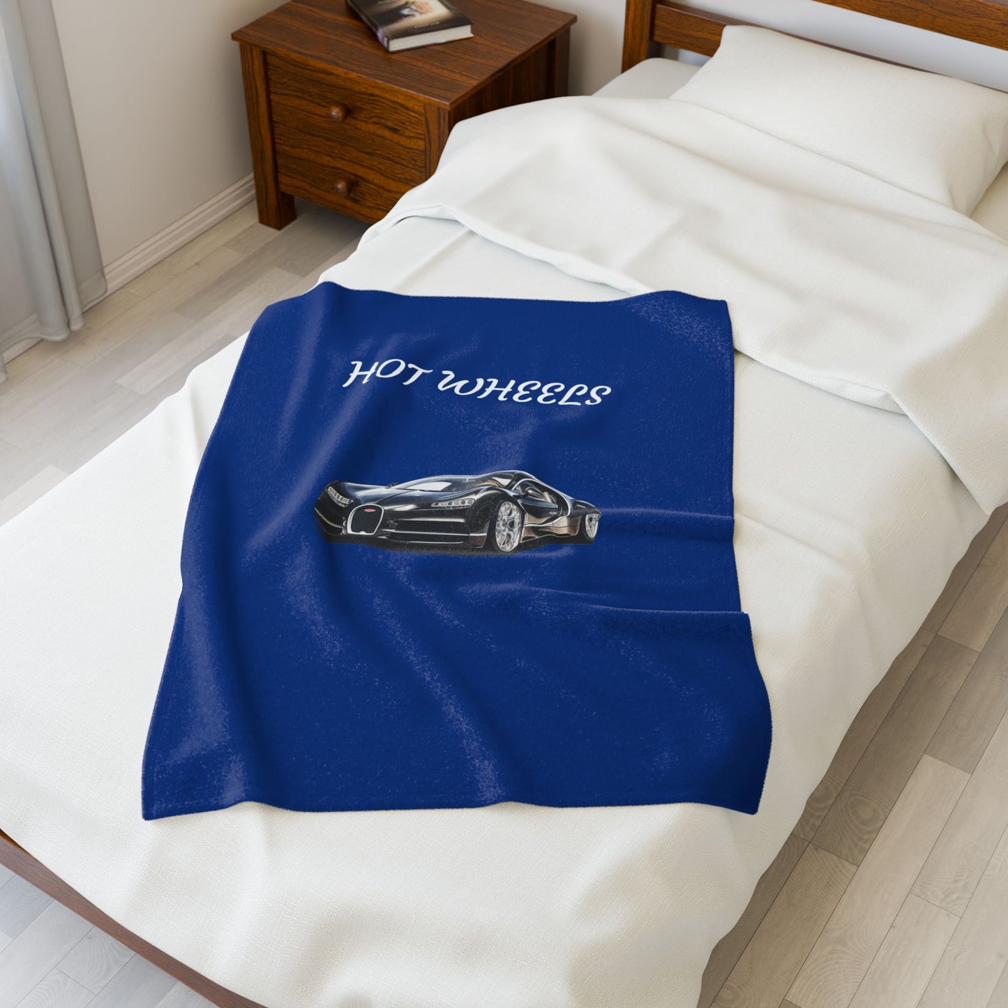 Princess Grace Hot Wheels Velveteen Plush Blanket Cozy Automotive Throw for Car Enthusiasts