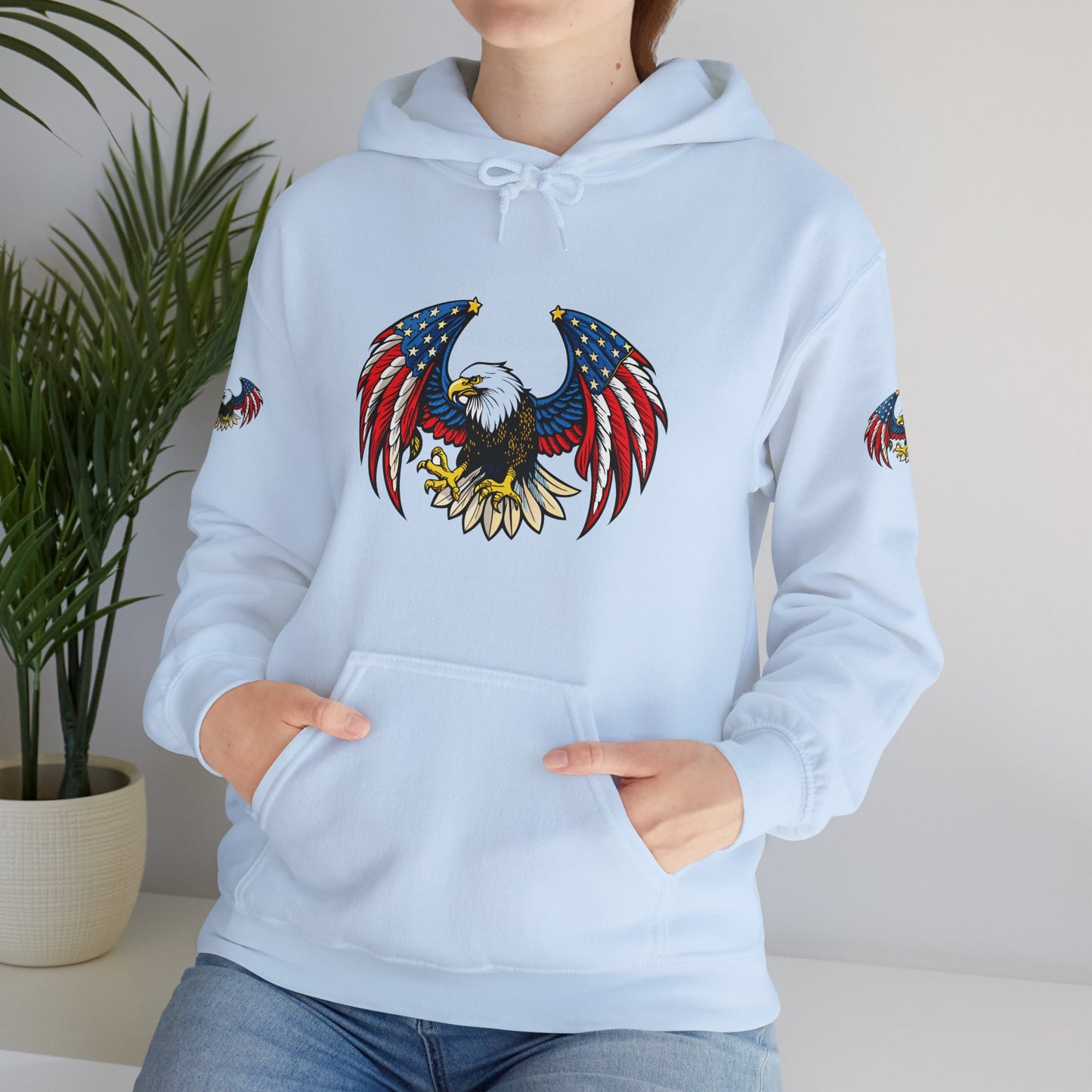 Princess Grace American Eagle Emblem Patriotic Unisex Hoodie