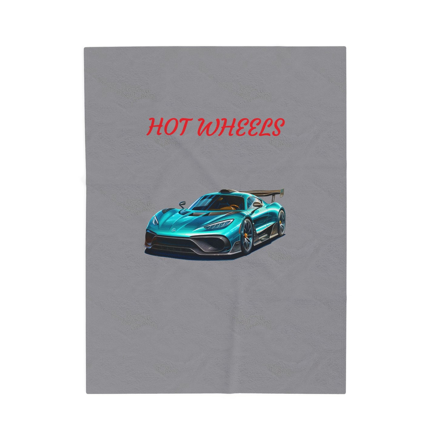 Princess Grace Hot Wheels Velveteen Plush Blanket Perfect for Car Enthusiasts