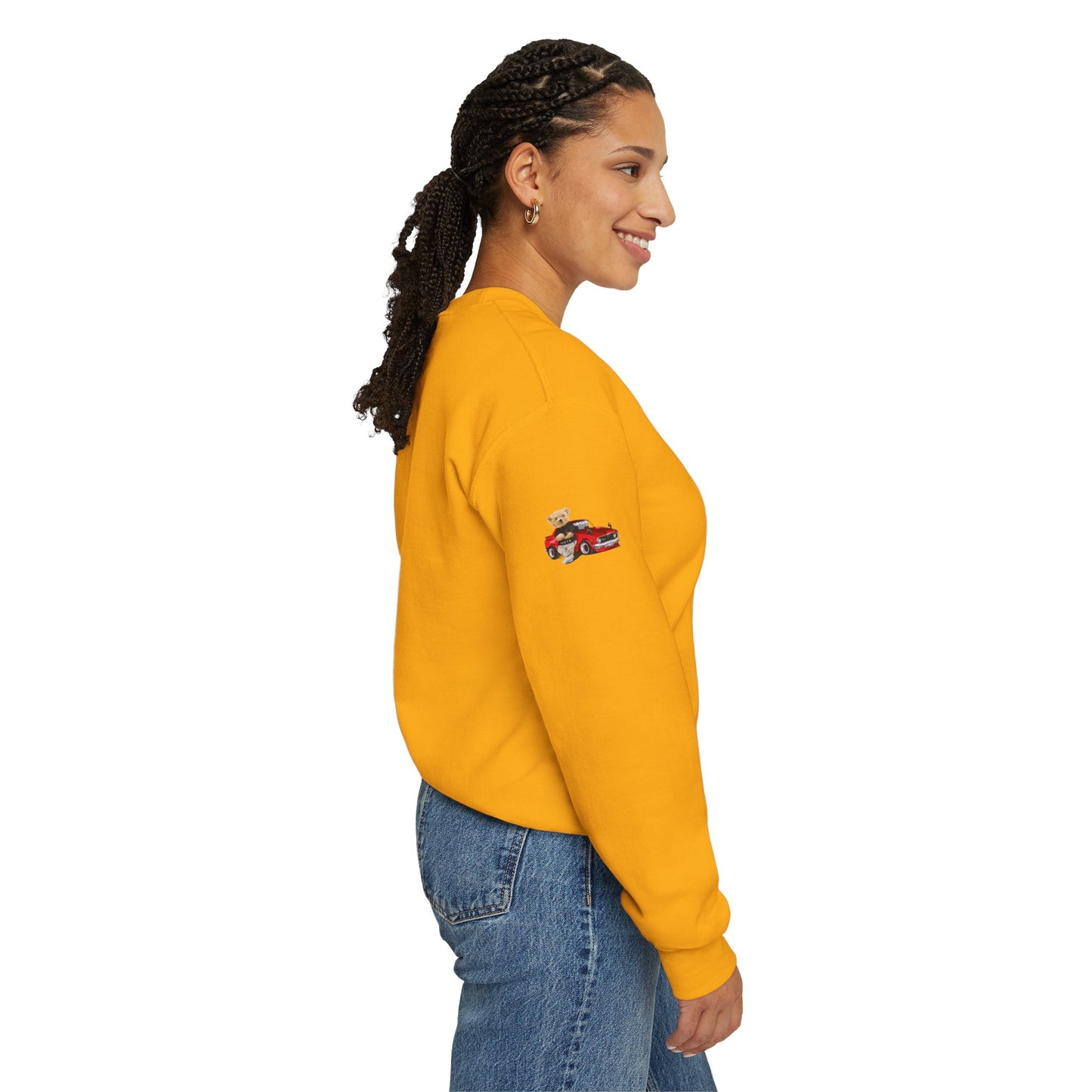 Princess Grace Cute Bear Vintage Car Sweatshirt Unisex Heavy Blend Crewneck