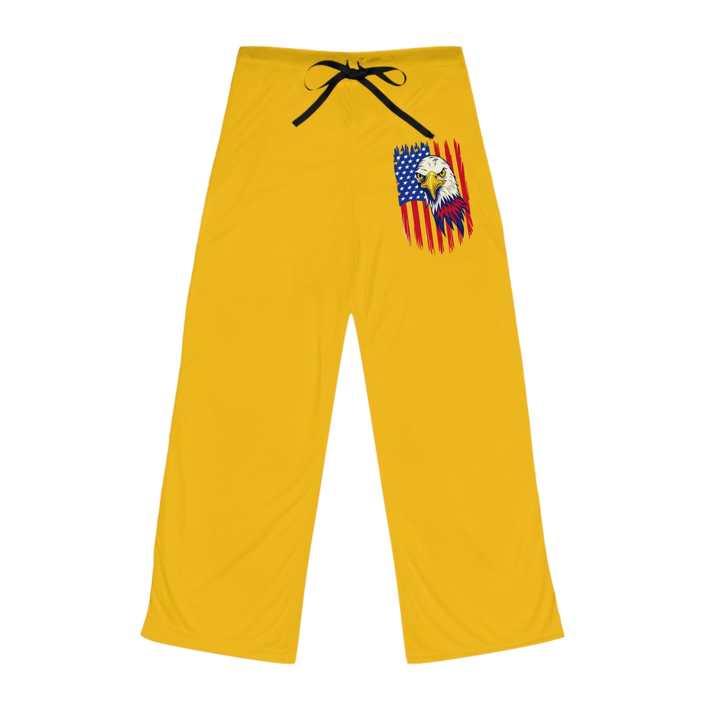 Princess Grace Celebratory Pajama Pants with Eagle and American Flag Design