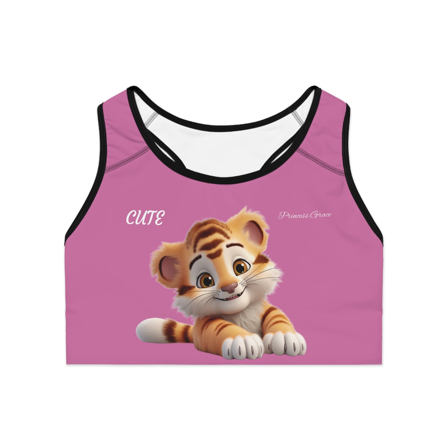 Princess Grace Cute Tiger Sports Bra