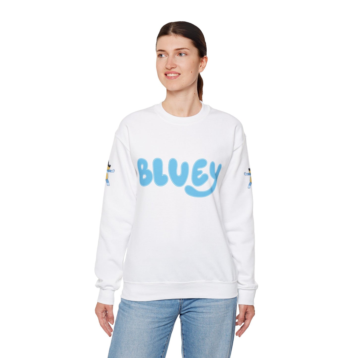 Princess Grace Bluey Unisex Crewneck Sweatshirt Cozy Cartoon Apparel for Kids and Adults