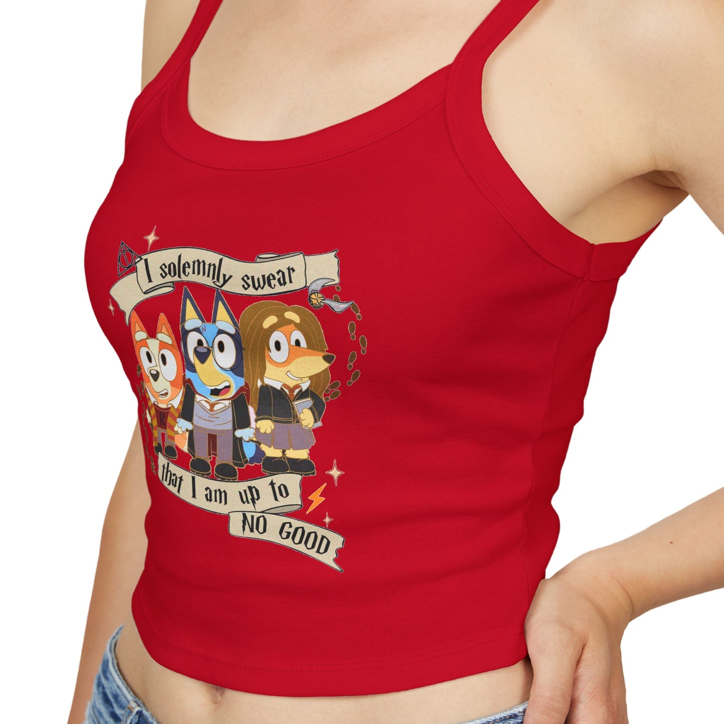 Princess Grace Bluey Spaghetti Strap Tank Top Bluey Design