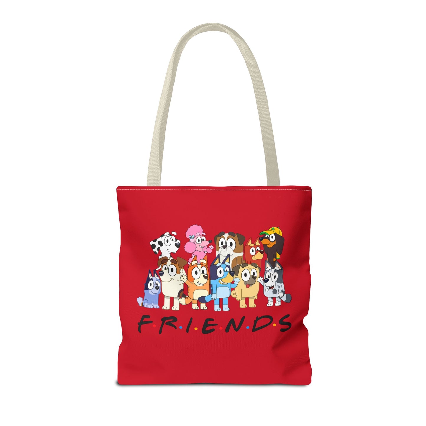 Princess Grace Colorful Cartoon Friends Tote Bag Perfect for Animal Lovers and Everyday Use