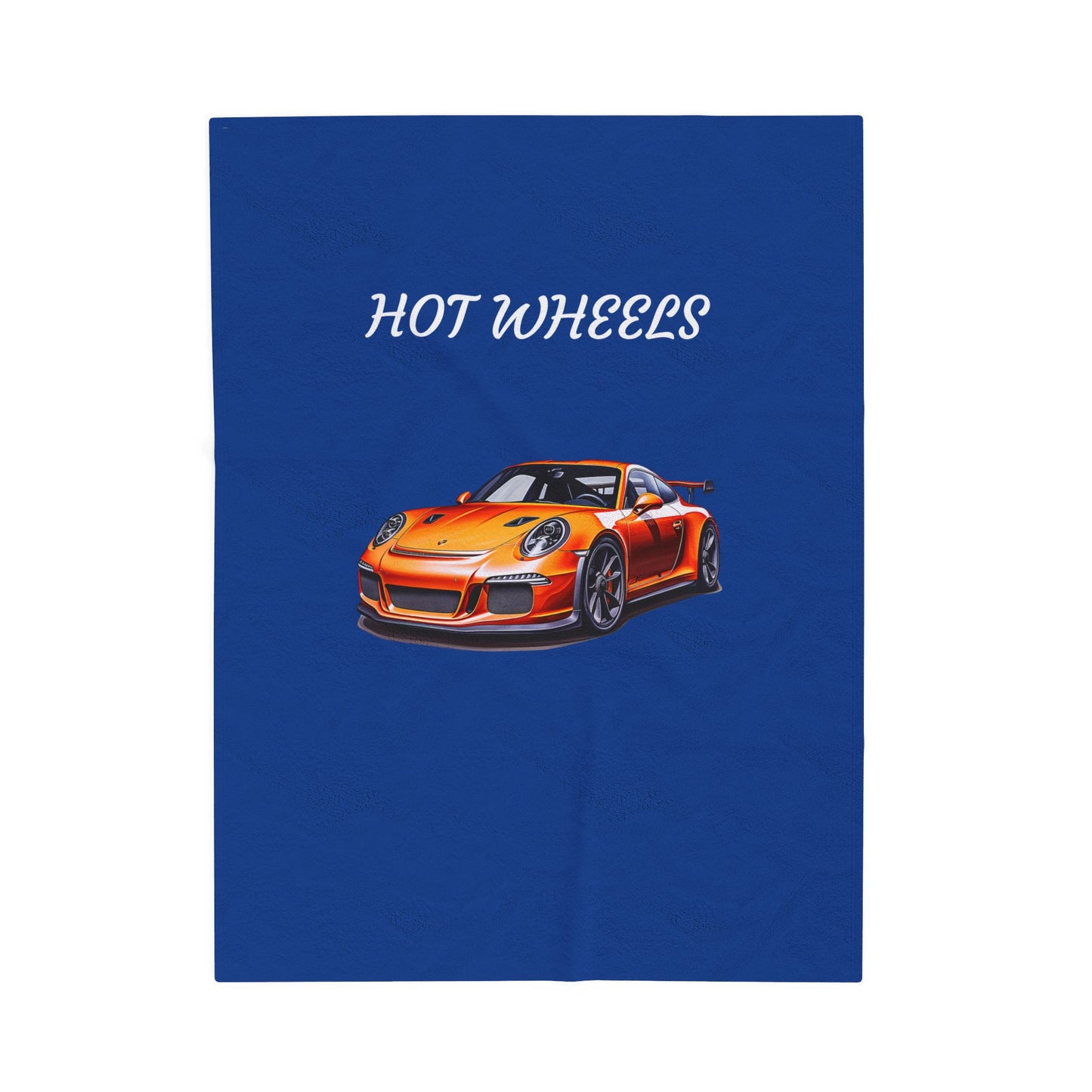Princess Grace Hot Wheels Velveteen Plush Blanket Cozy Car themed Throw for Car Lovers