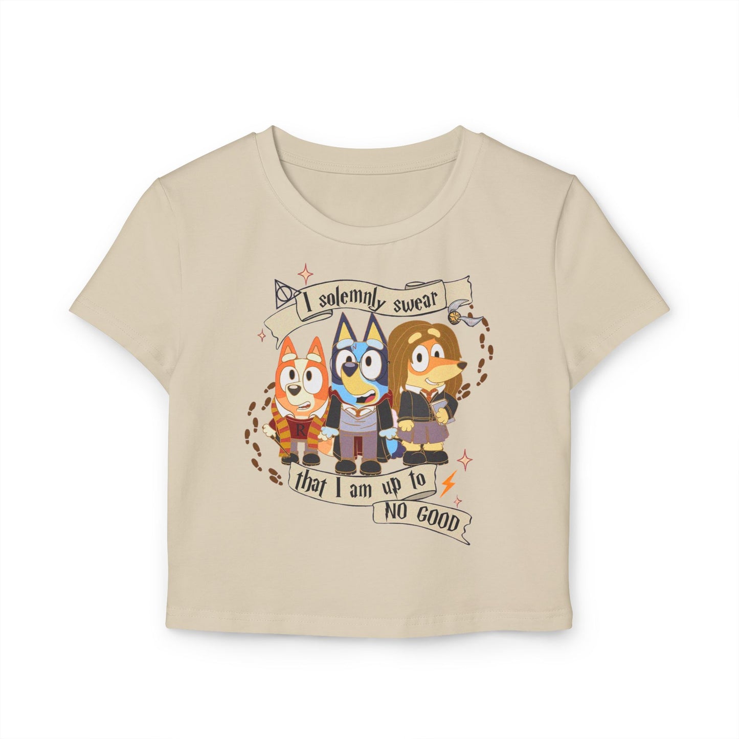 Princess Grace Bluey Cartoon Women's Baby Tee Fun & Playful Design