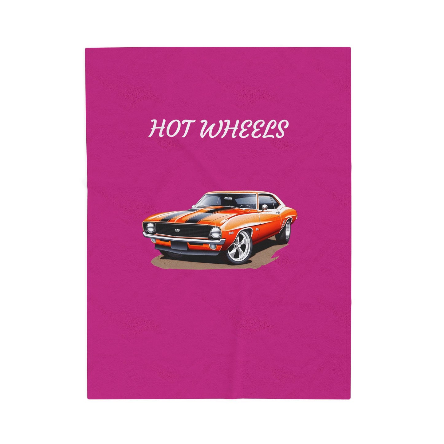 Princess Grace Hot Wheels Velveteen Plush Blanket for Car Lovers Cozy Retro Throw for Kids & Adults
