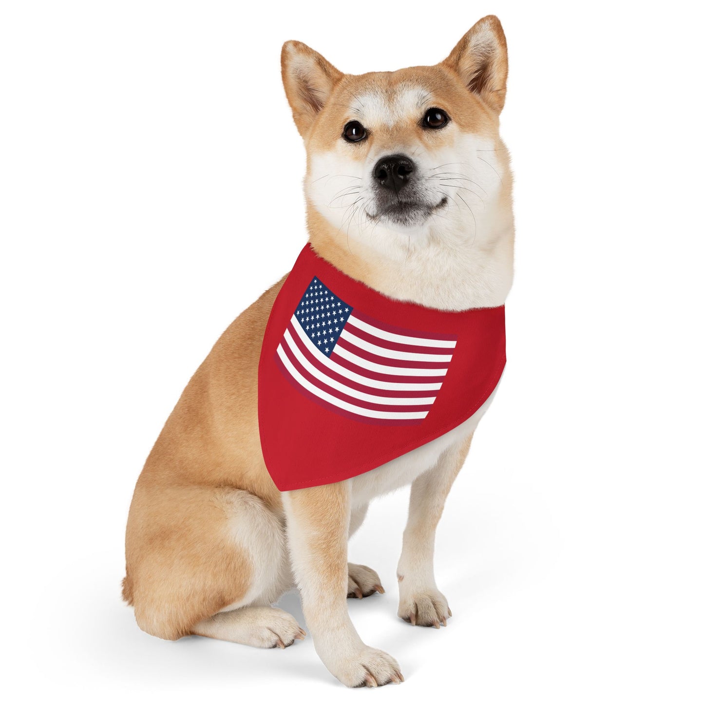 Princess Grace Patriotic Pet Bandana Collar USA Flag Design