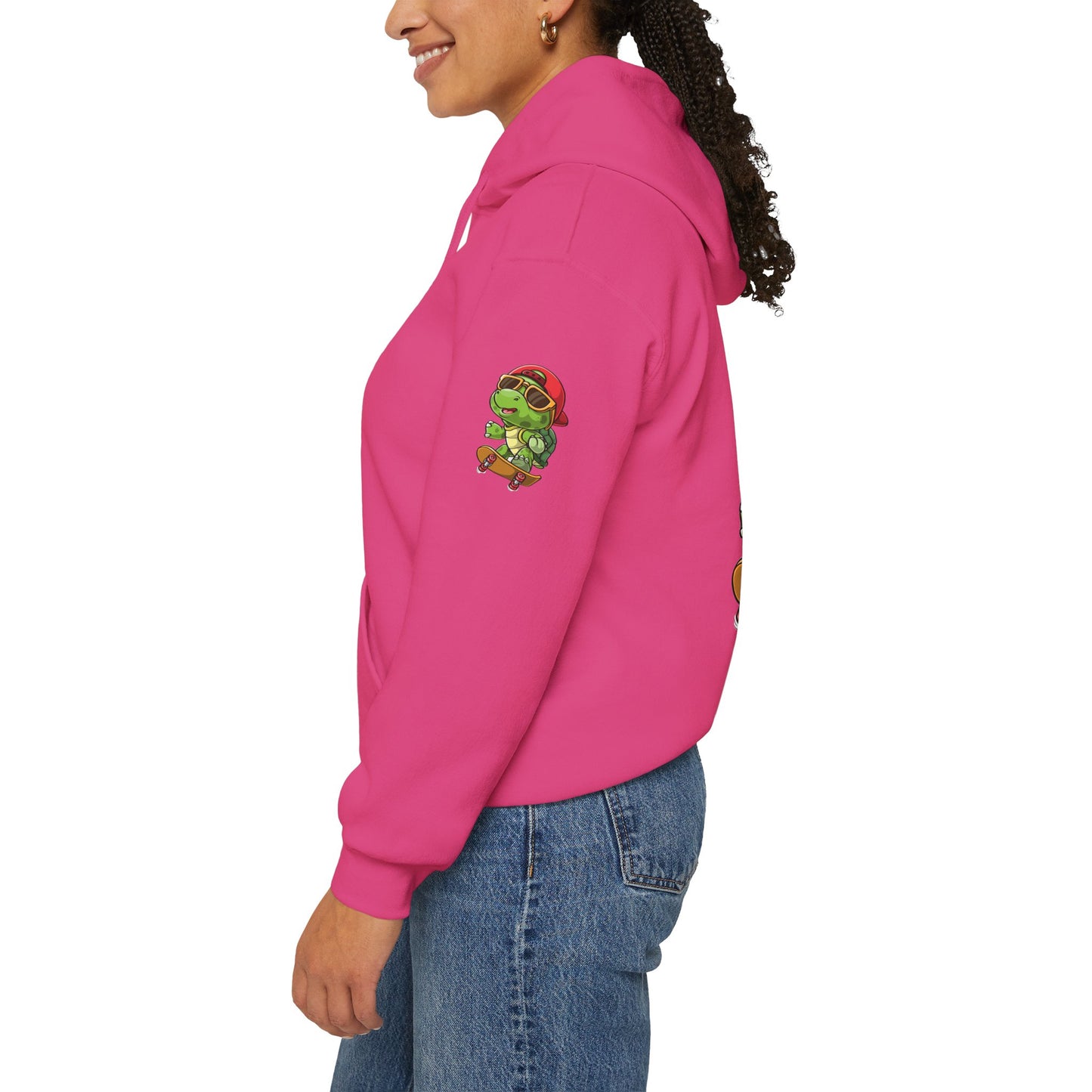 Princess Grace Cool Skateboarding Turtle Unisex Hoodie Fun and Stylish