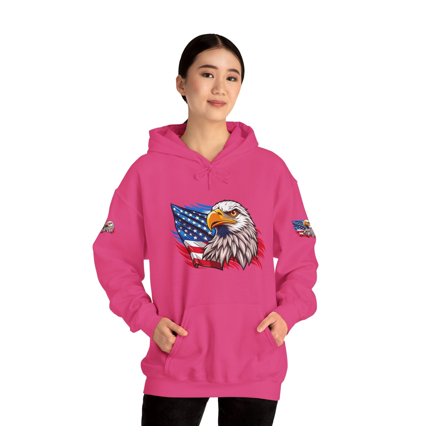 Princess Grace Patriotic Eagle Unisex Heavy Blend Hoodie