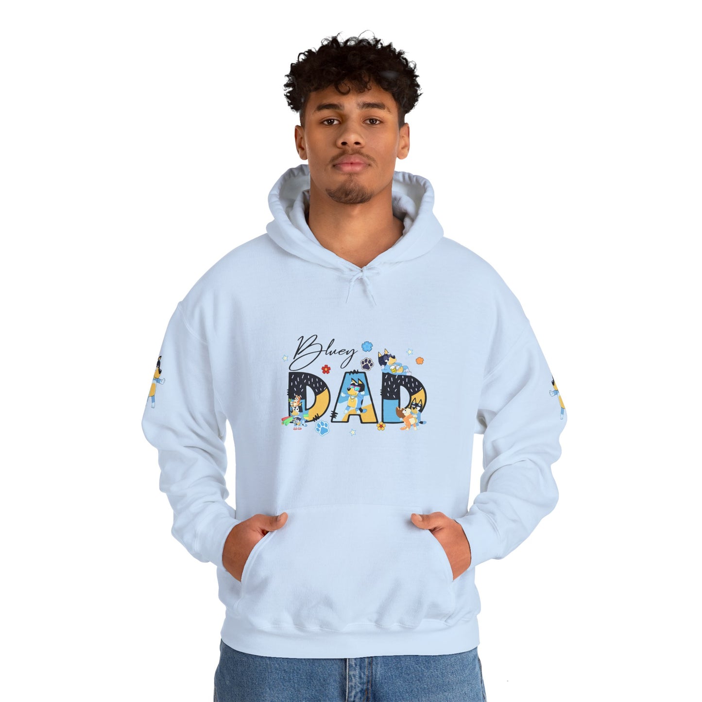 Princess Grace Bluey Funny "Baby's Dad" Unisex Hooded Sweatshirt ,Perfect Gift for New Dads