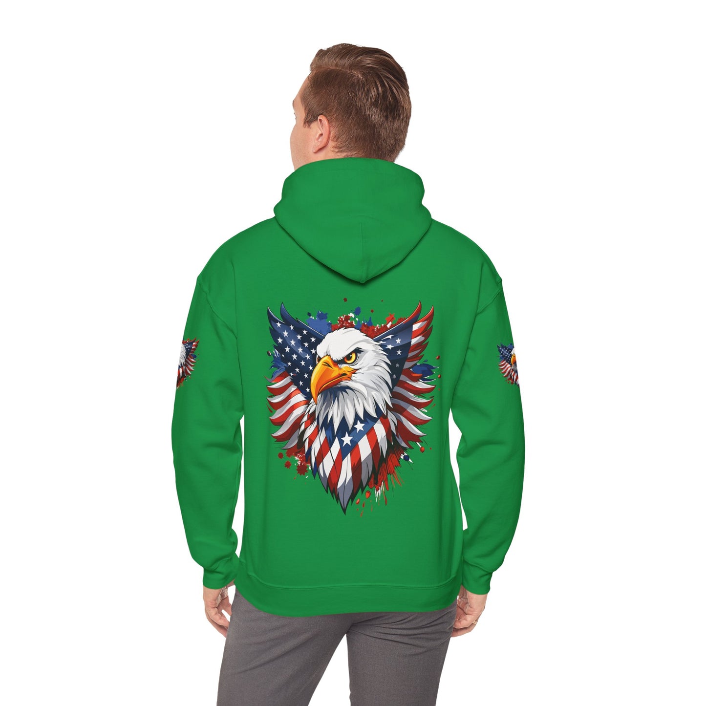 Princess Grace Patriotic Eagle Hoodie Unisex Heavy Blend Hooded Sweatshirt