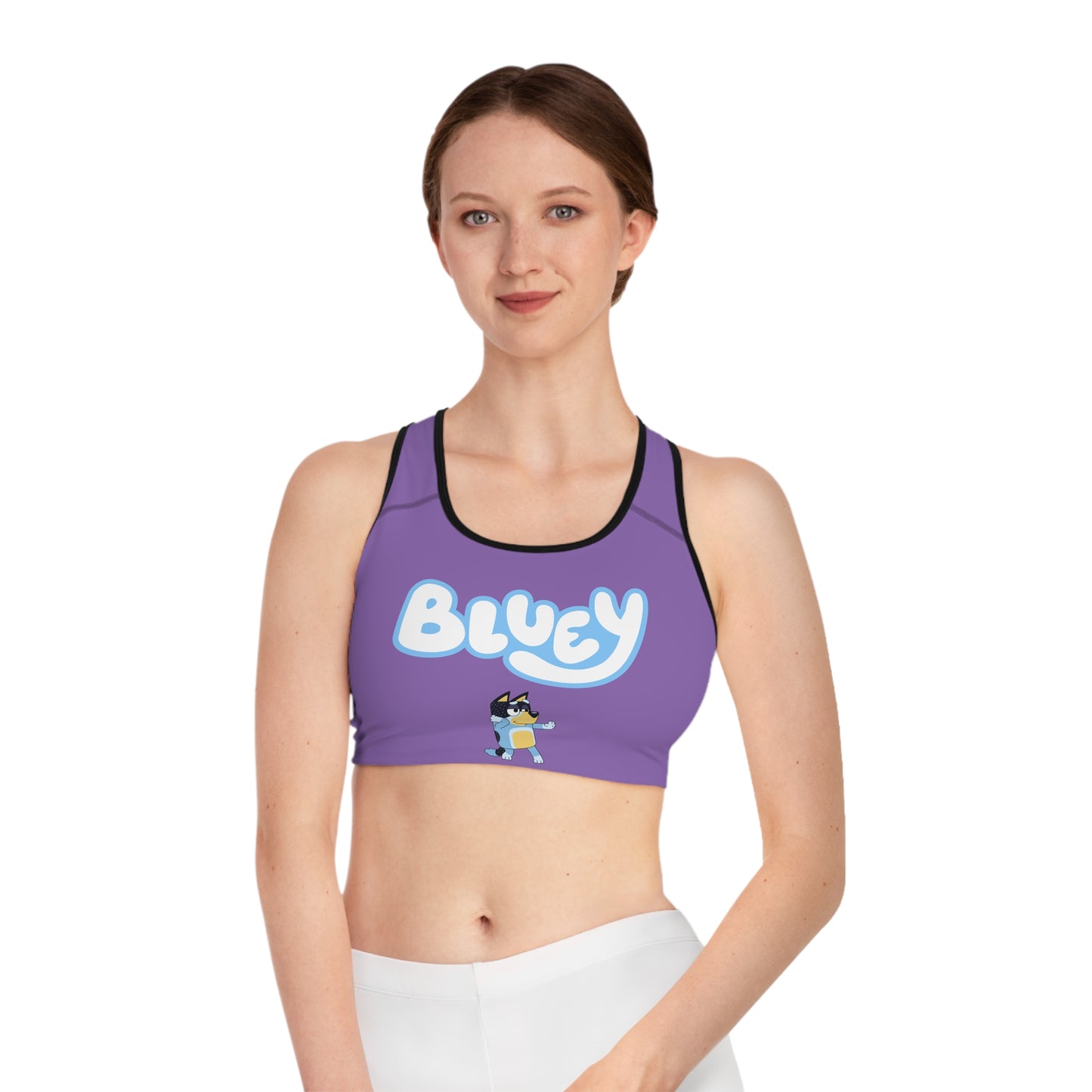 Princess Grace Bluey Sports Bra for Comfortable Activewear for Playtime and Sports